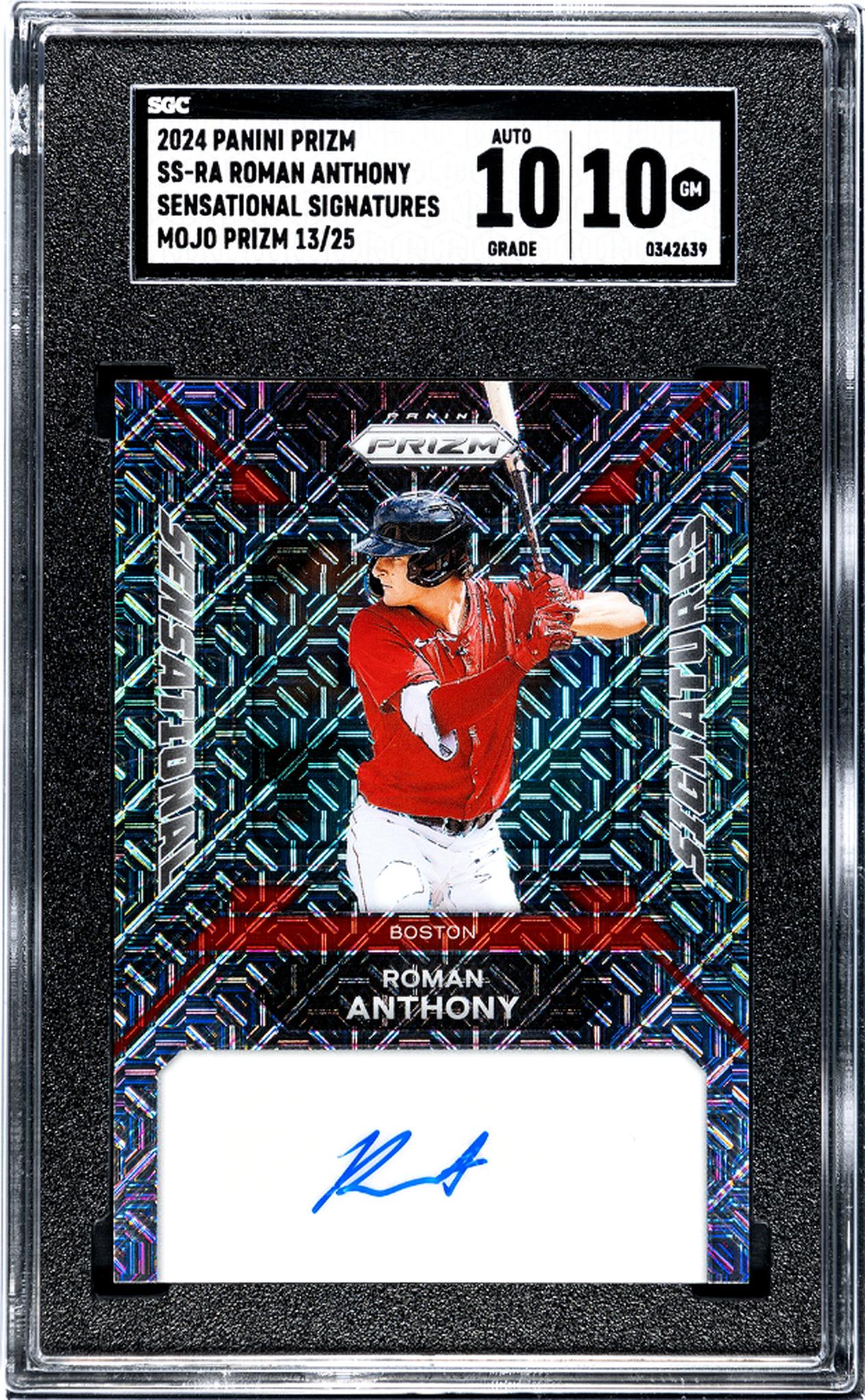 2024 Prizm #SS-RA Roman Anthony Sensational Signatures /25 SGC 10