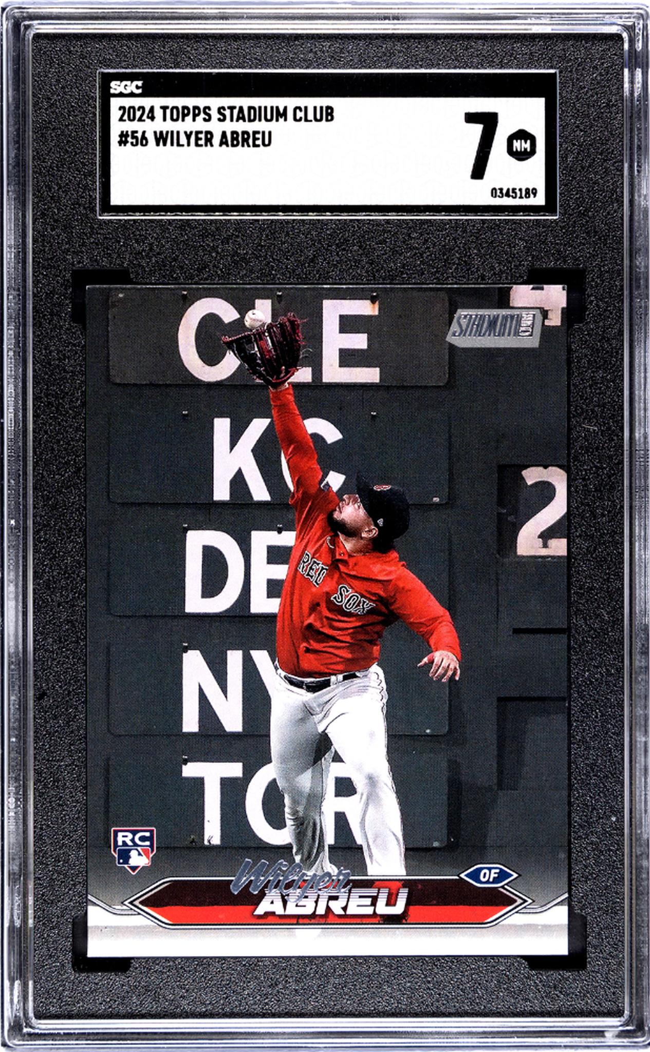2024 Topps Stadium Club #56 Wilyer Abreu SGC 7