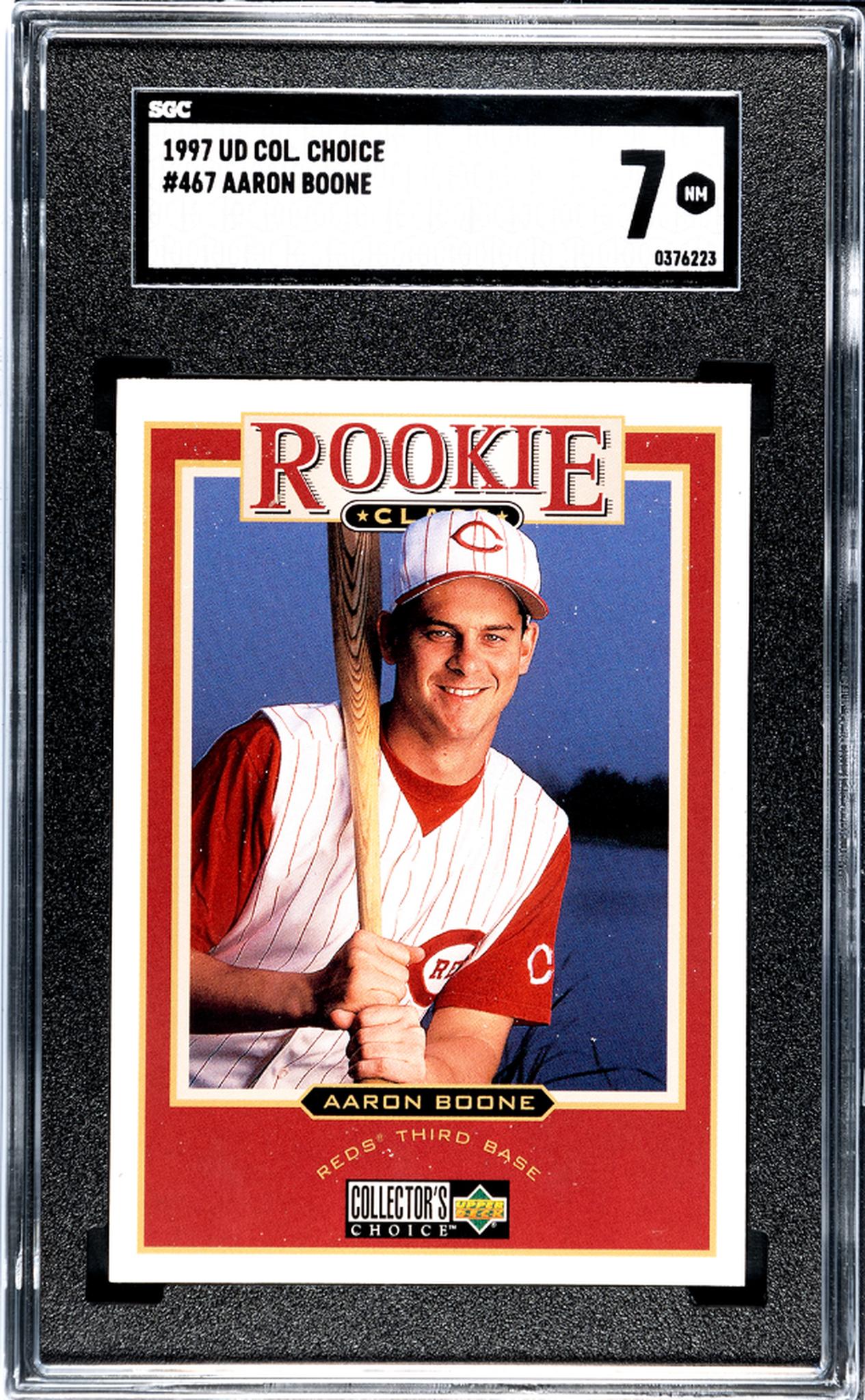 1997 Collector's Choice #467 Aaron Boone Rookie Class SGC 7