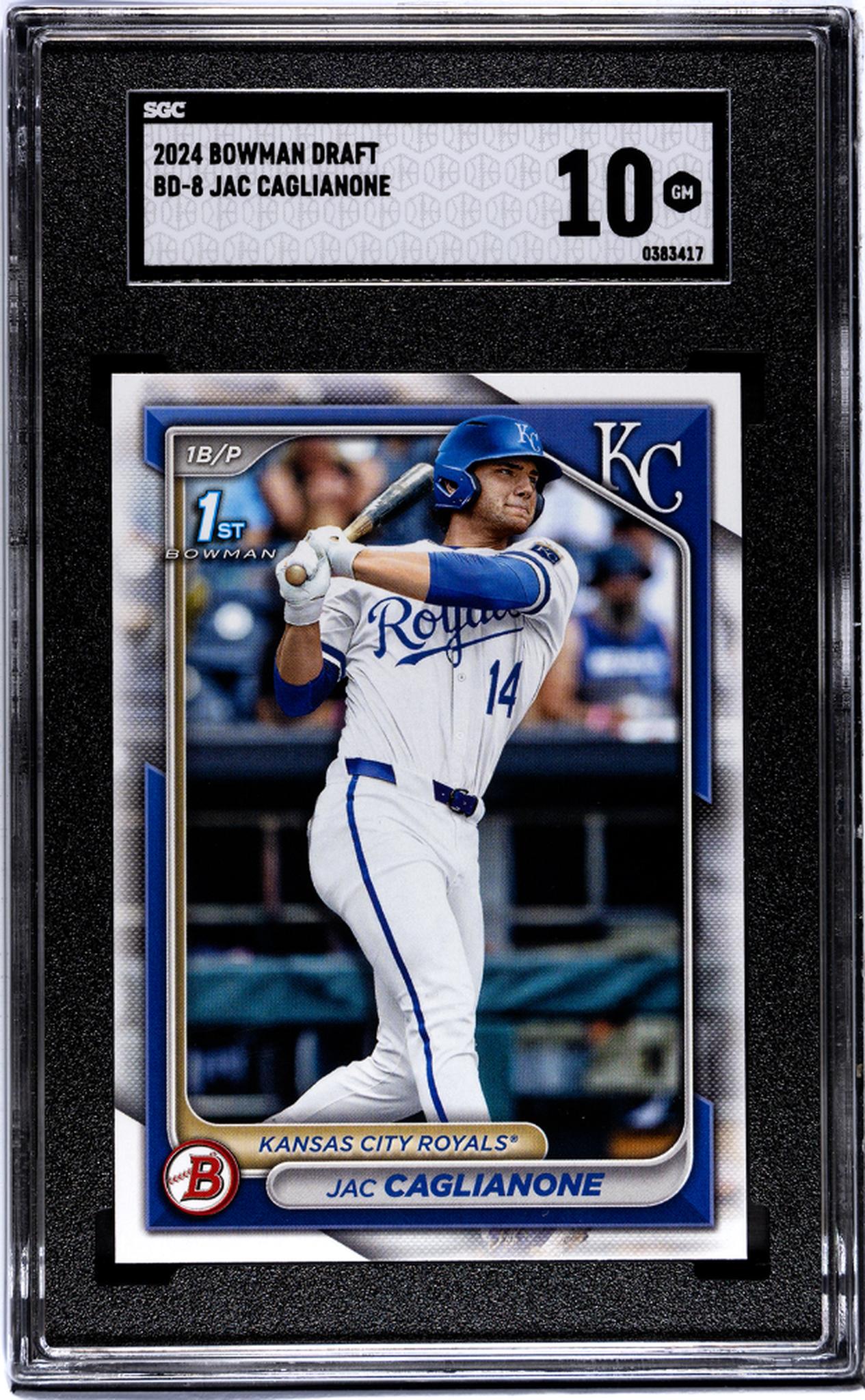 2024 Bowman Draft #BD-8 Jac Caglianone SGC 10
