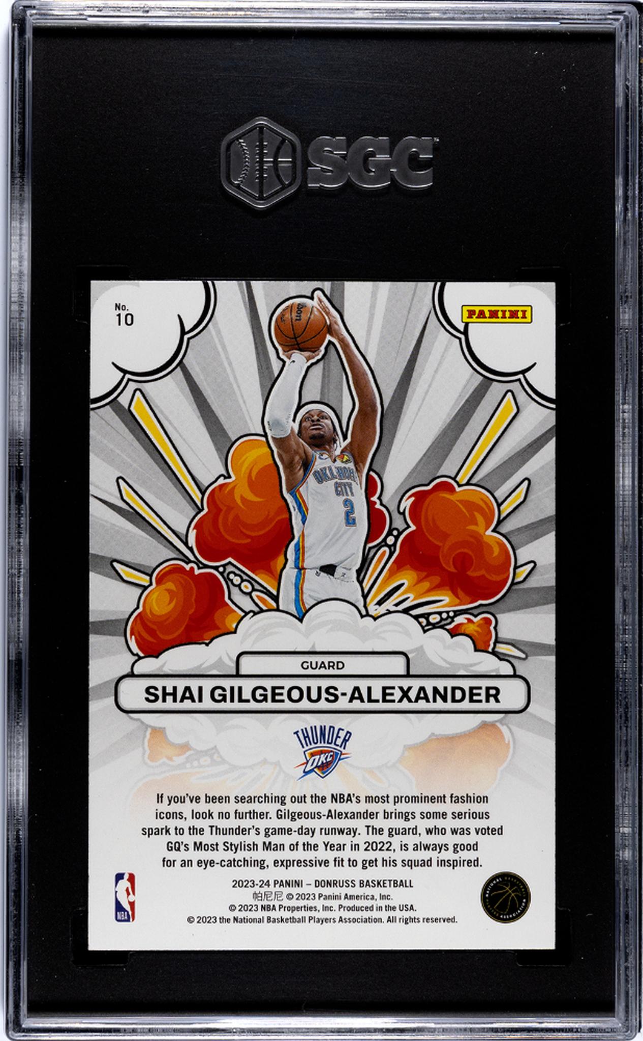 2023 Donruss #10 Shai Gilgeous-Alexander Bomb Squad SGC 10