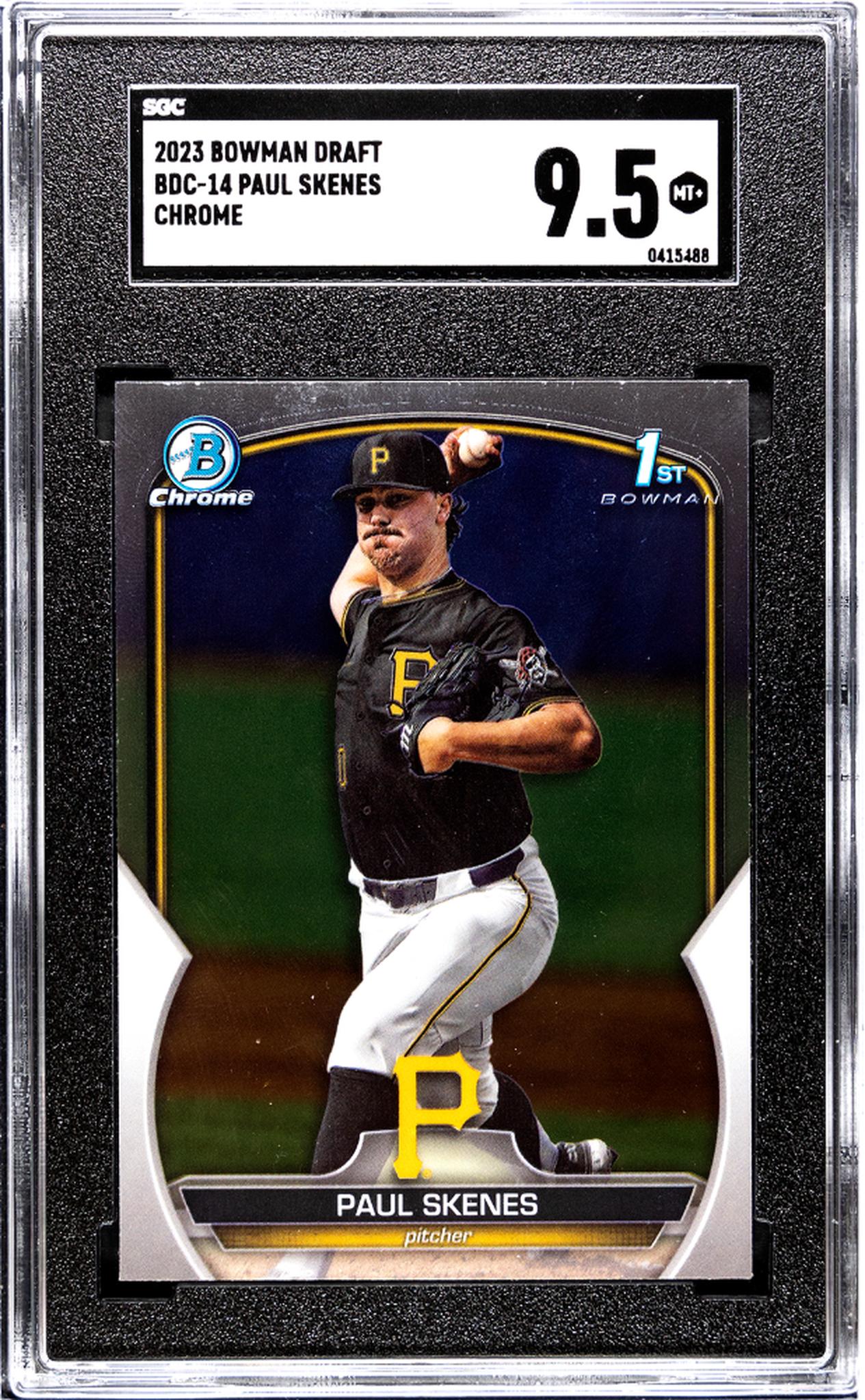 2023 Bowman Draft Chrome Paul Skenes #BDC-14 1st Bowman SGC 9.5