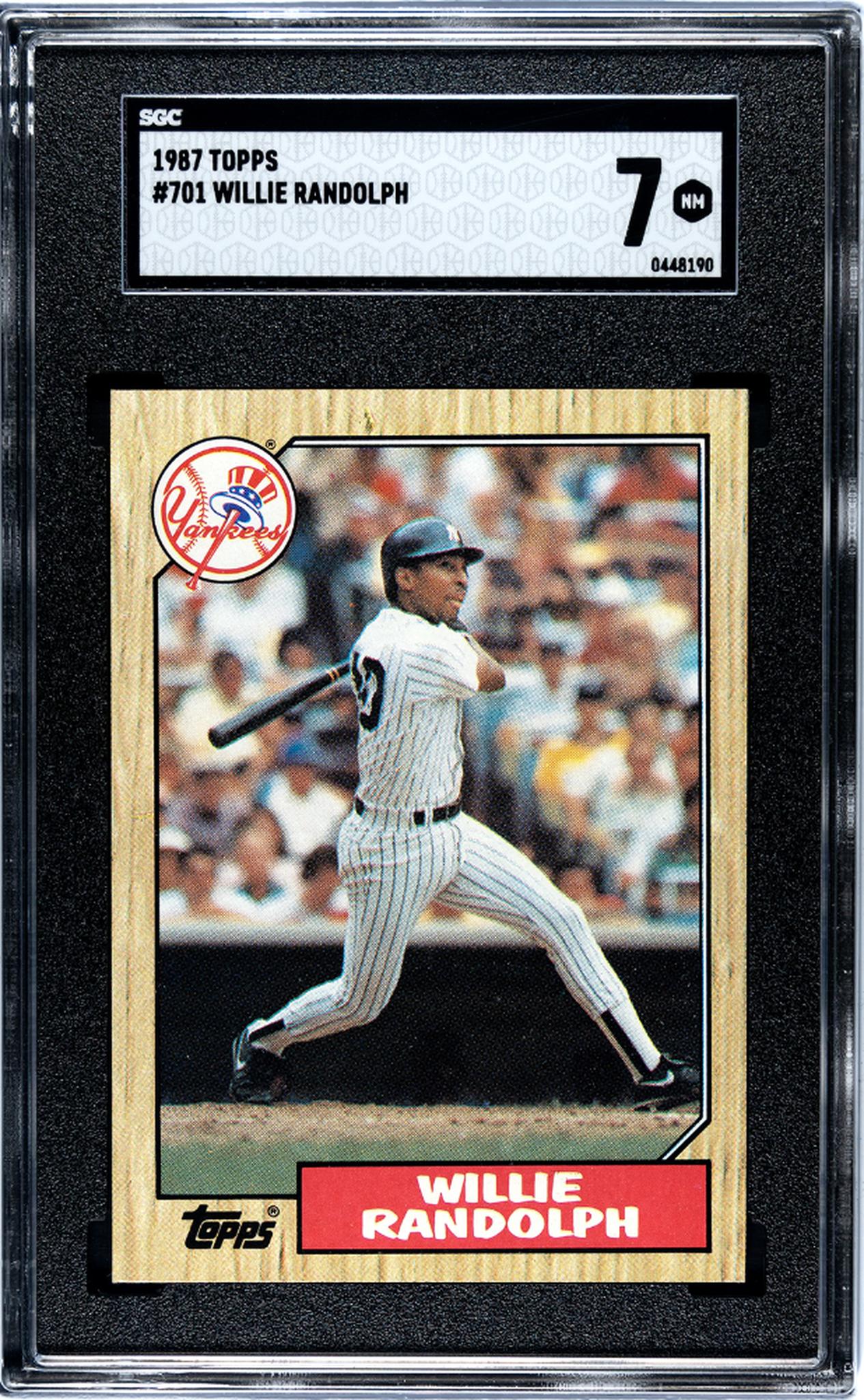 1987 Topps Willie Randolph #701 SGC 7