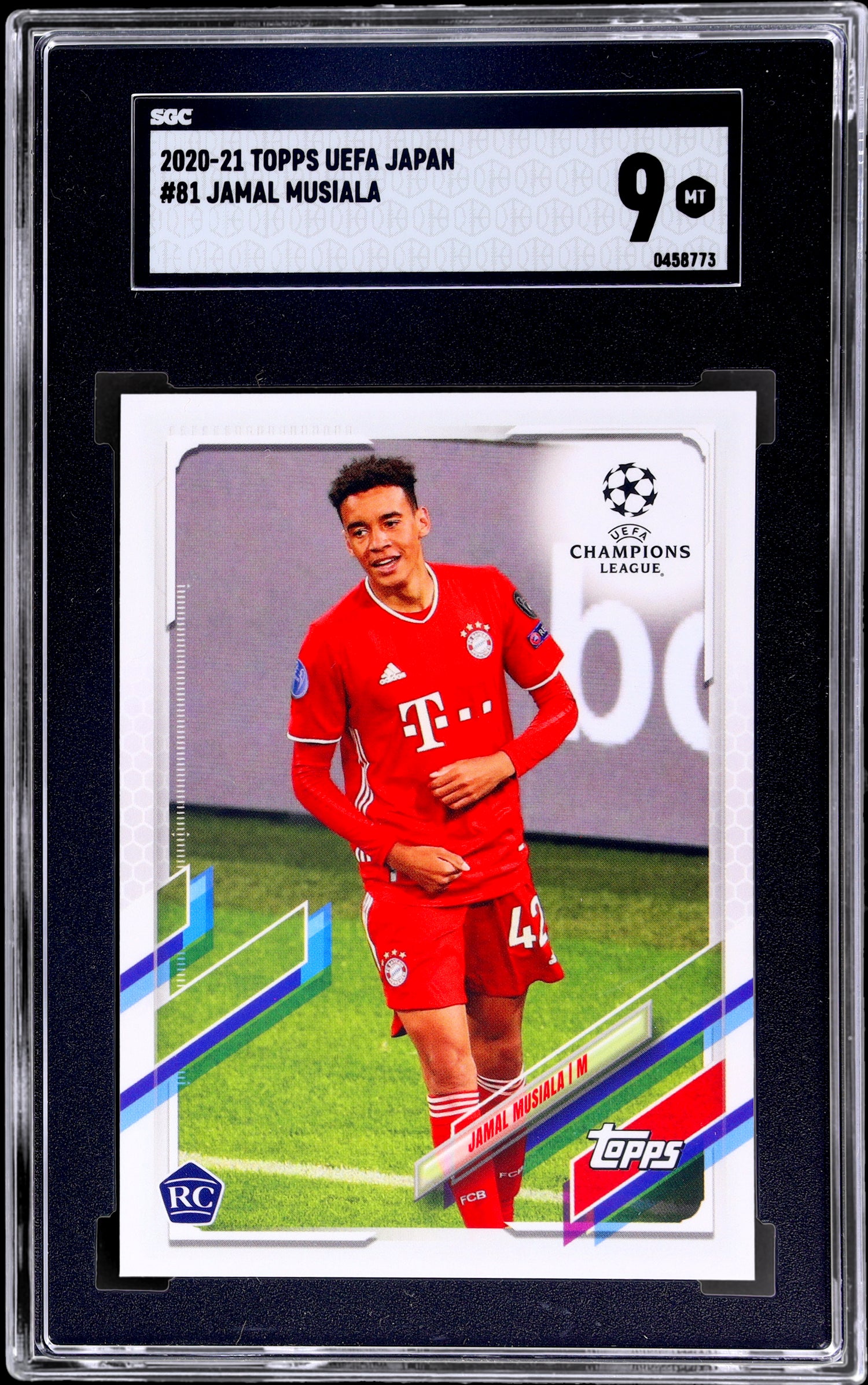 2020 Topps UEFA Japan Jamal Musiala #81 RC SGC 9