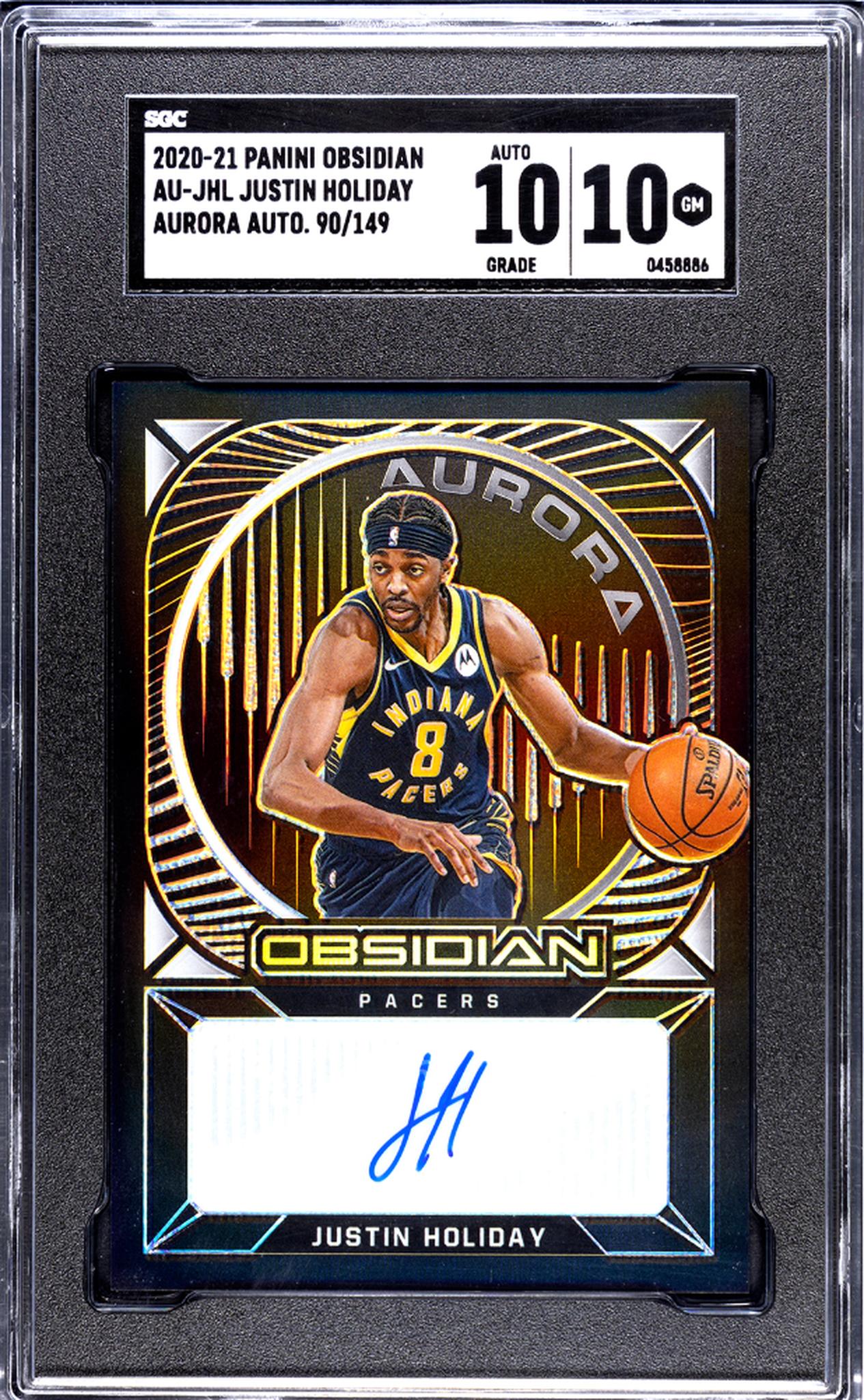 2020 Panini Obsidian Justin Holiday #AU-JHL /149 Auto SGC 10