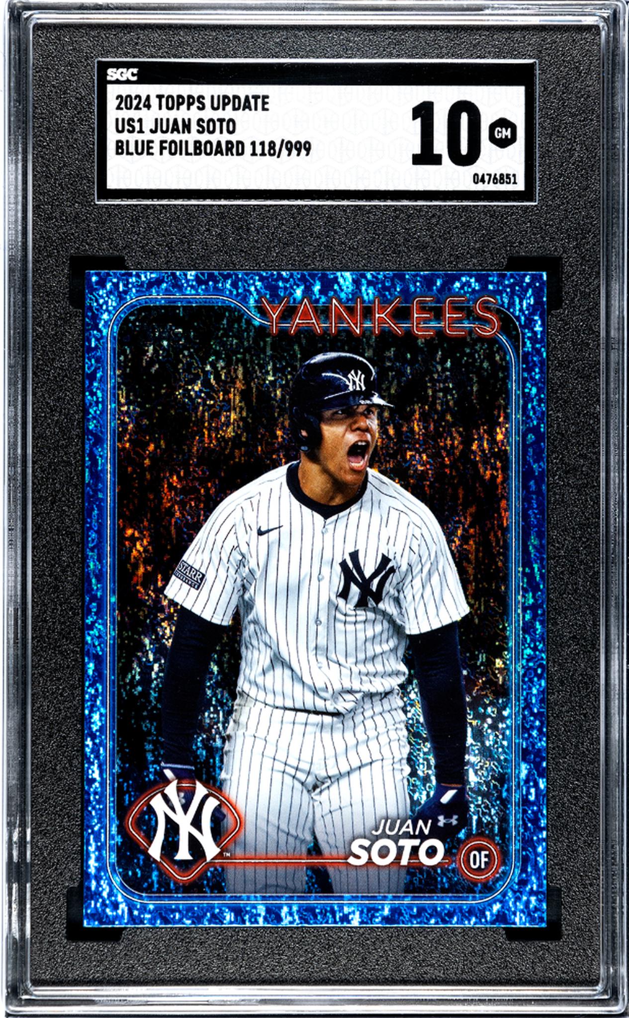 2024 Topps Update #US1 Juan Soto Blue Foilboard /999 SGC 10