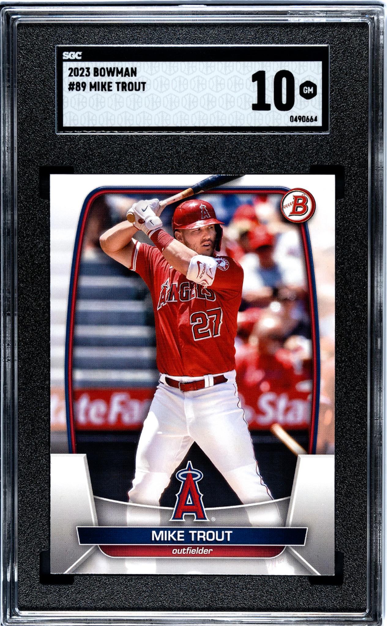 2023 Bowman #89 Mike Trout SGC 10