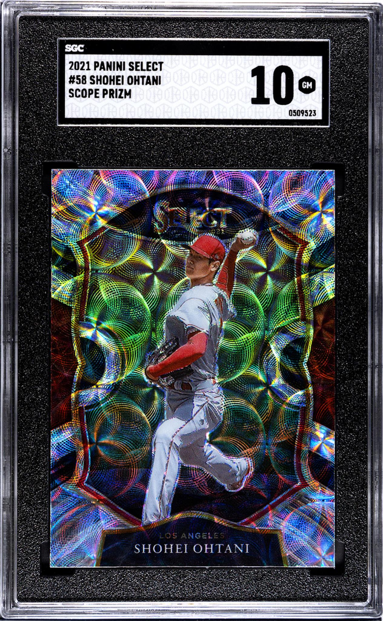 2021 Panini Select Scope Shohei Ohtani #58 Prizm SGC 10