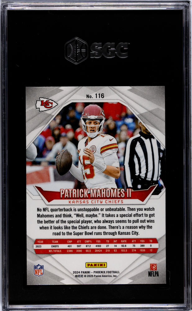 2024 Panini Phoenix #116 Patrick Mahomes II SGC 9