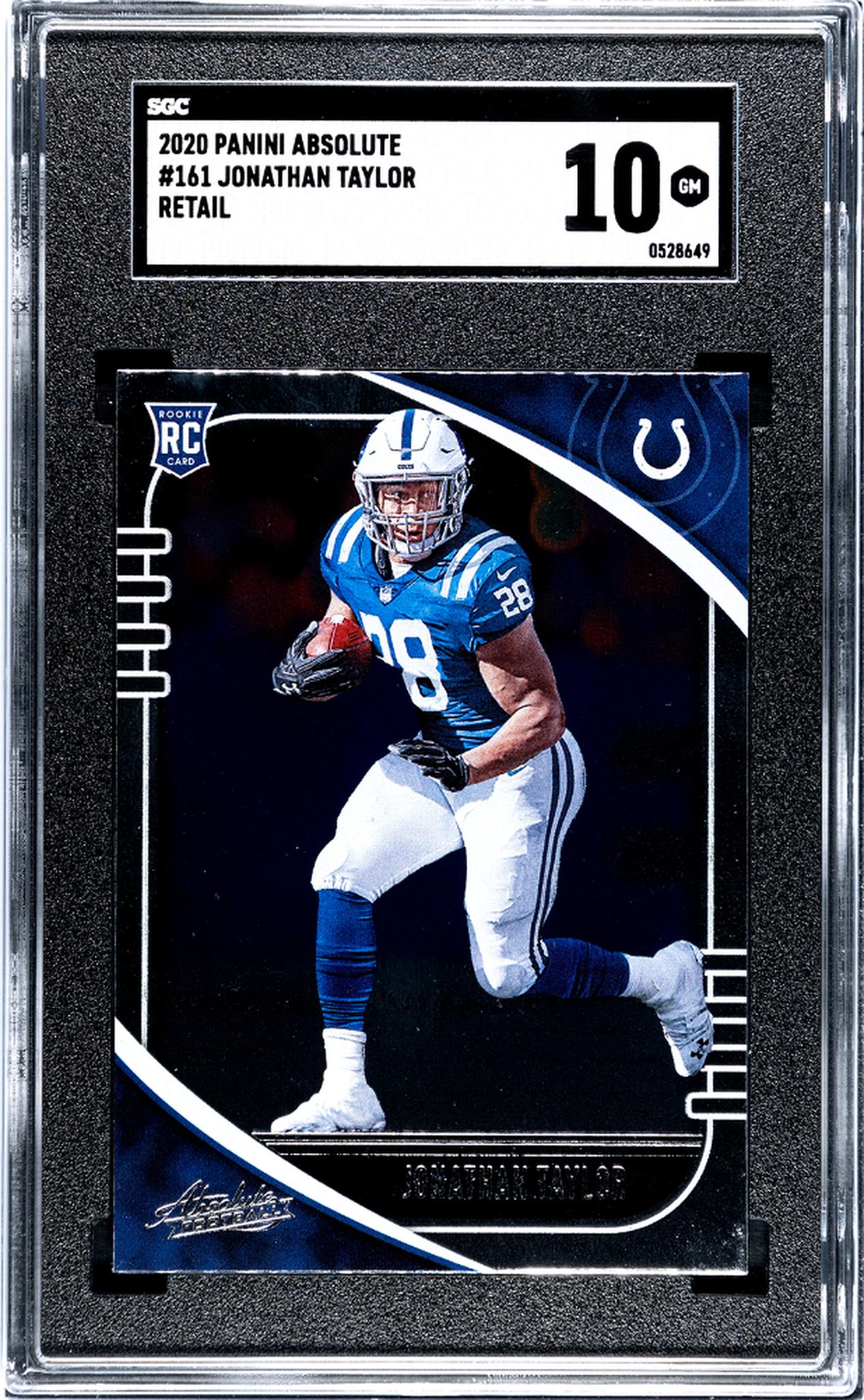 2020 Panini Absolute Football Jonathan Taylor #161 RC SGC 10