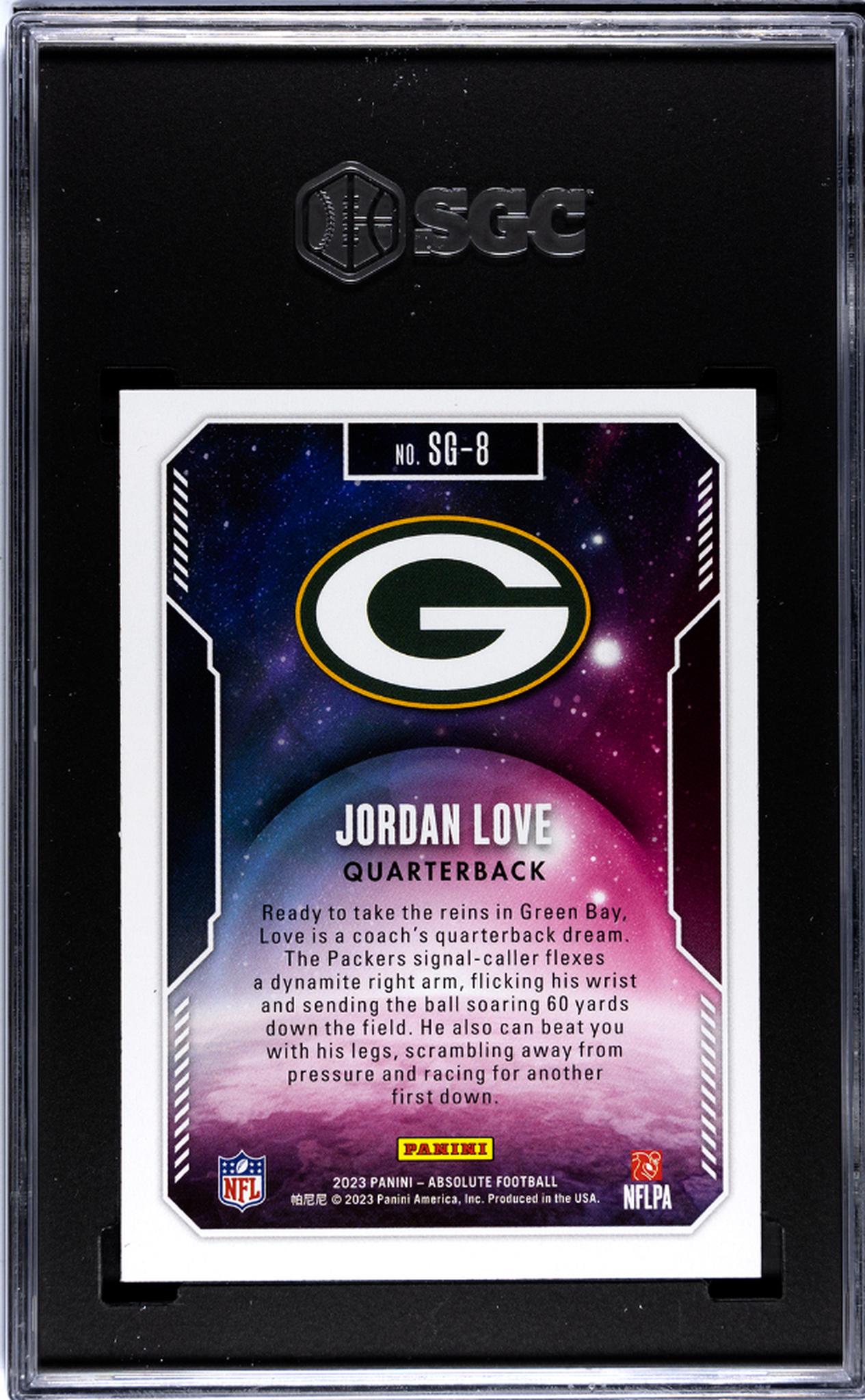 2023 Panini Absolute Star Gazing Jordan Love #SG-8 SGC 9.5