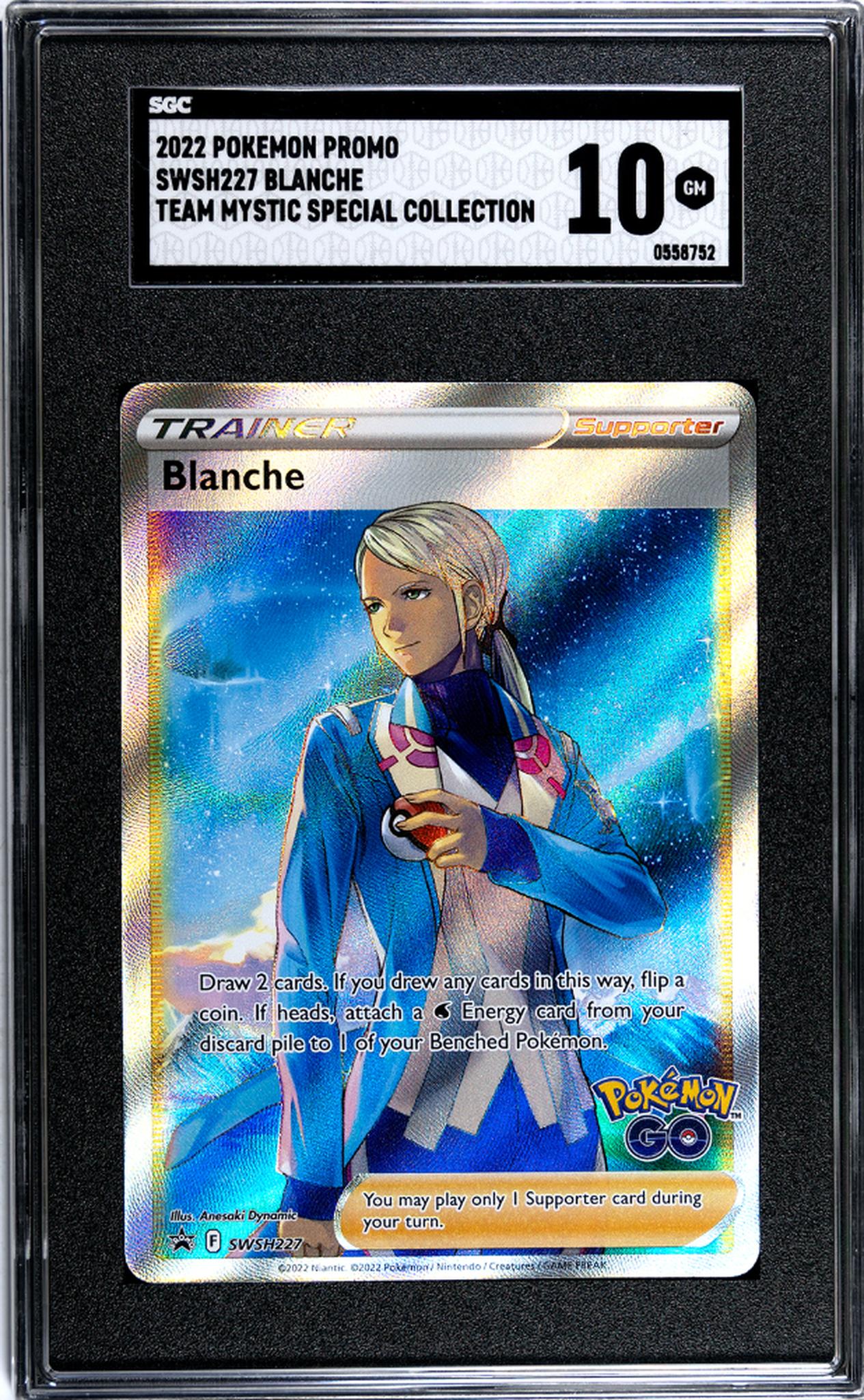 2022 Pokémon SWSH Promo Trainer Blanche Full Art #SWSH227 SGC 10