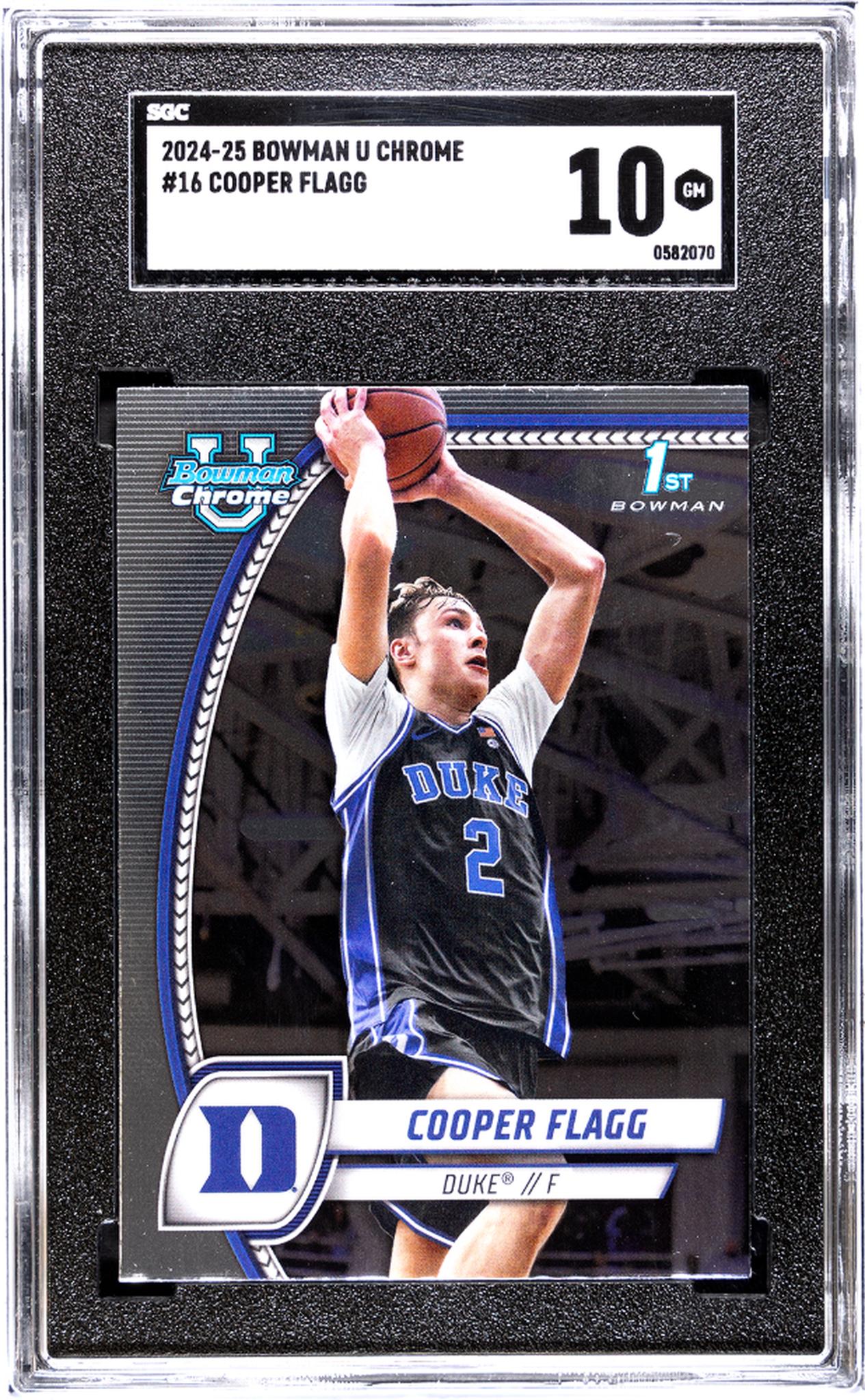 2024-25 Bowman U Chrome #16 Cooper Flagg SGC 10