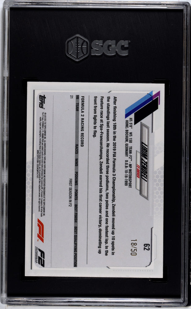 2021 Topps Chrome #62 Lirim Zendeli Future Stars /50 SGC 9