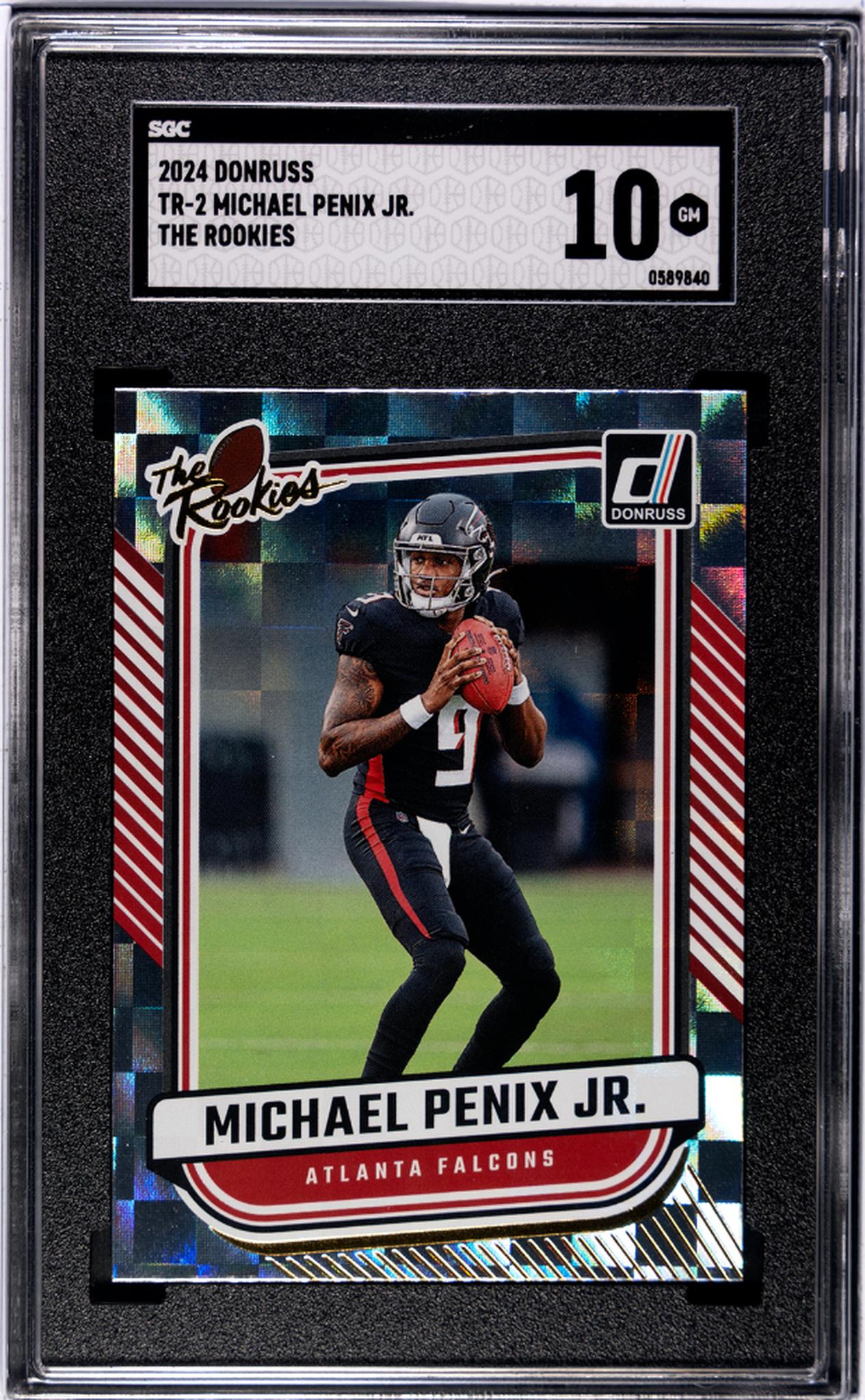 2024 Donruss #TR-2 Michael Penix Jr. The Rookies SGC 10