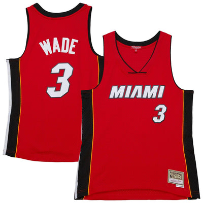 Mitchell & Ness Dwyane Wade Miami Heat Women's 2005/06 Hardwood Classics Swingman Jersey - Red