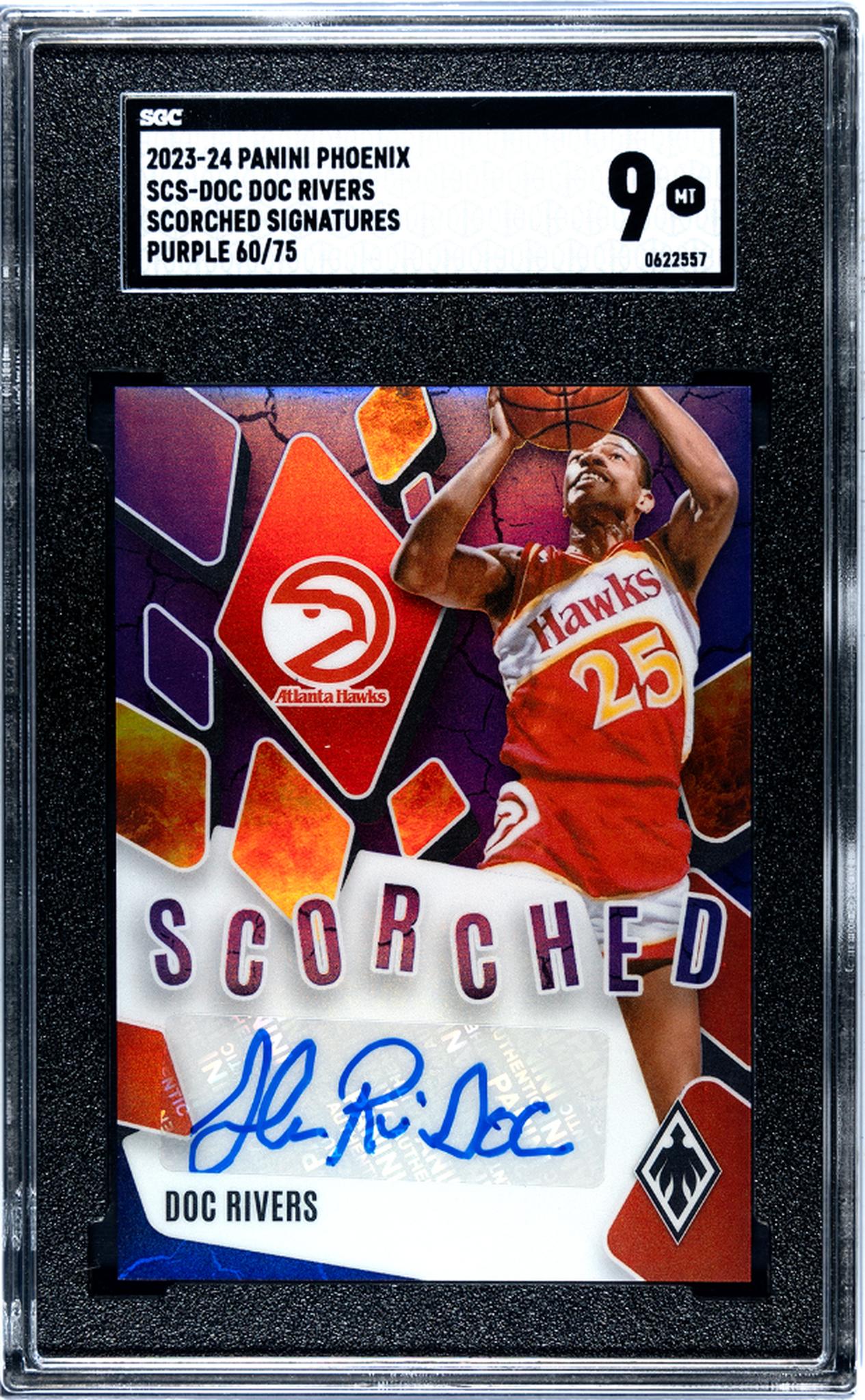 2023 Phoenix #SCS-DOC Rivers Scorched Signatures /75 SGC 9