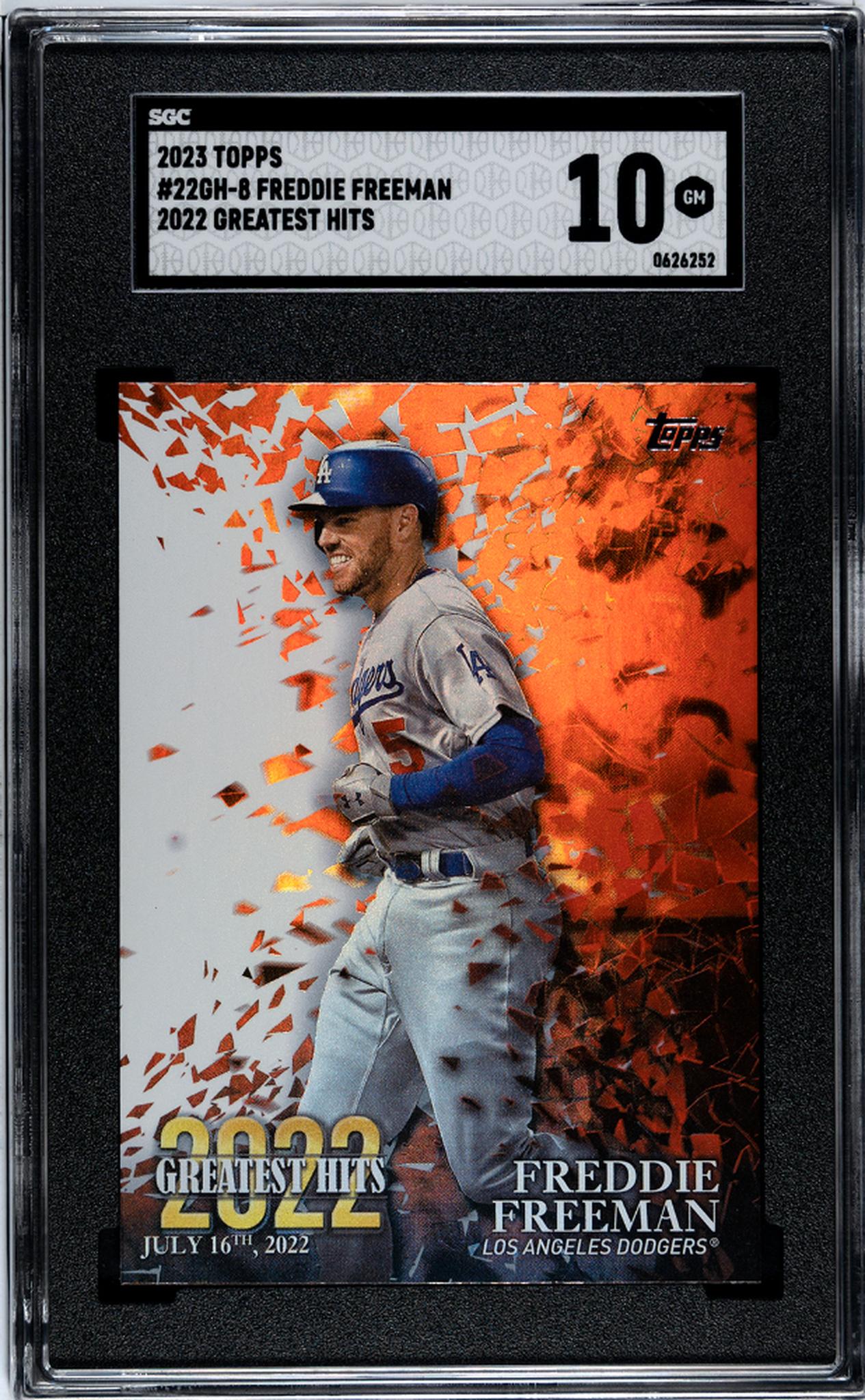 2023 Topps #22GH-8 Freddie Freeman '22 Great. Hits SGC 10