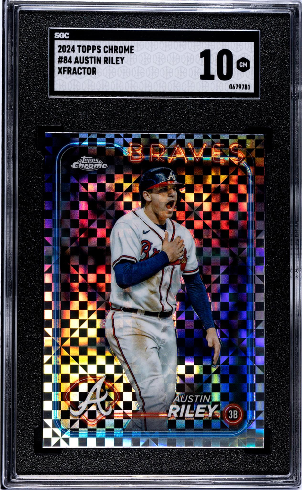 2024 Topps Chrome Xfractor Austin Riley #84 SGC 10