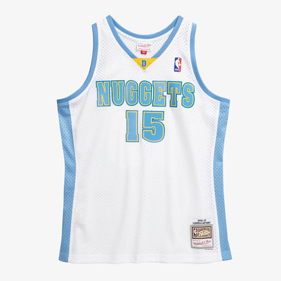 Mitchell & Ness Carmelo Anthony White Denver Nuggets 2006/07 Hardwood Classics Swingman Player Jersey