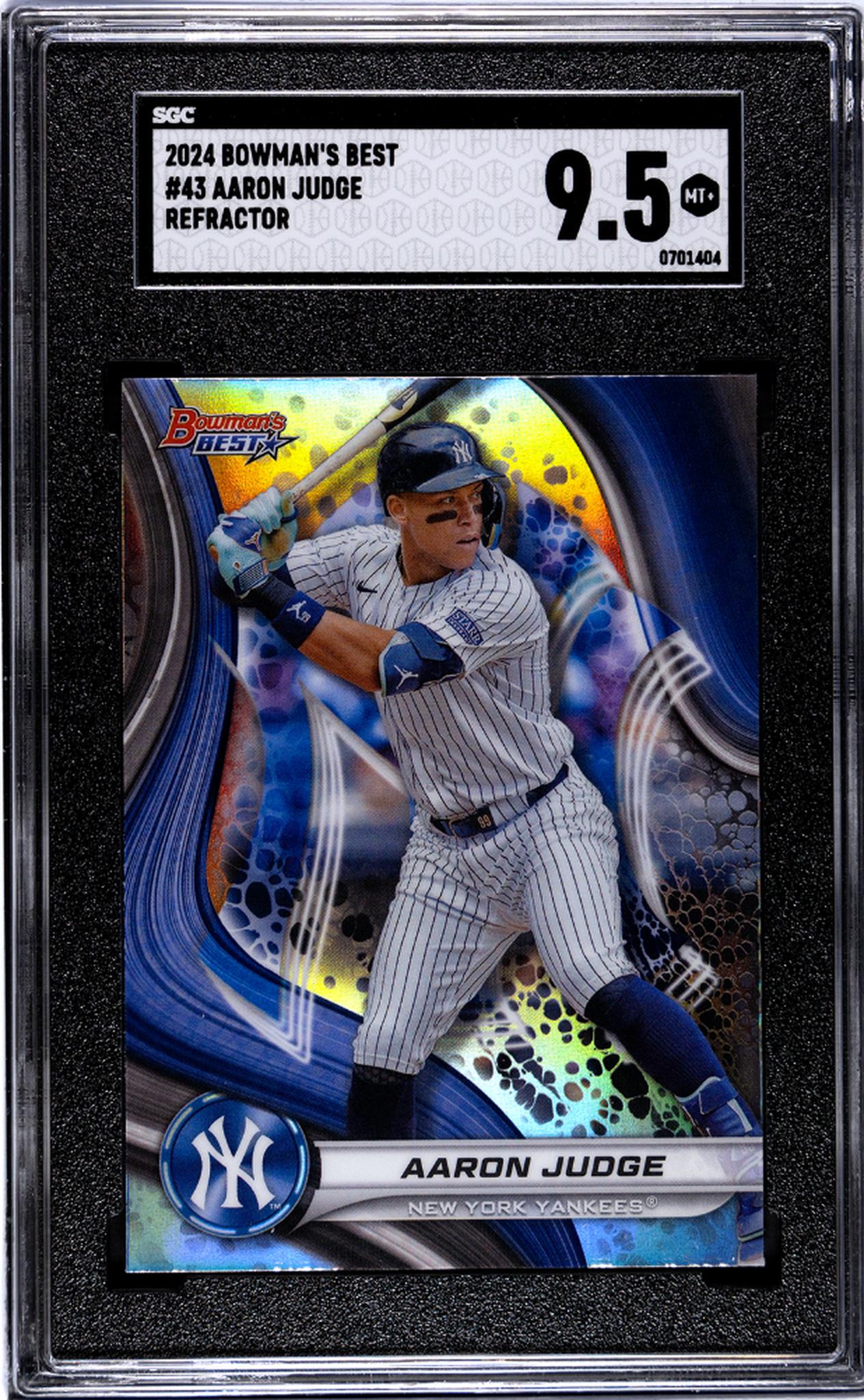 2024 Bowman's Best #43 Aaron Judge Refractor SGC 9.5