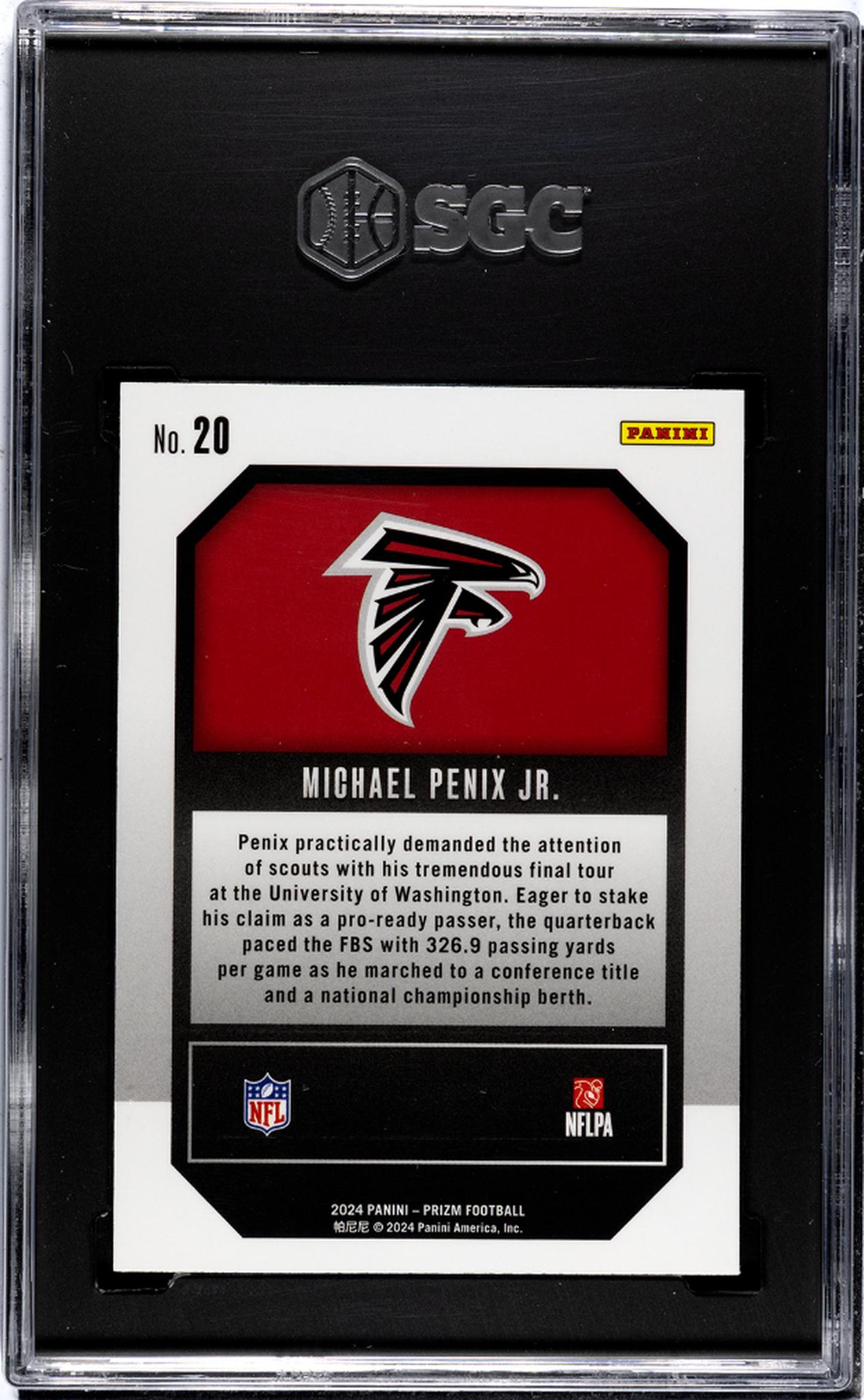 2024 Panini Prizm #20 Michael Penix Jr. Emergent SGC 9.5