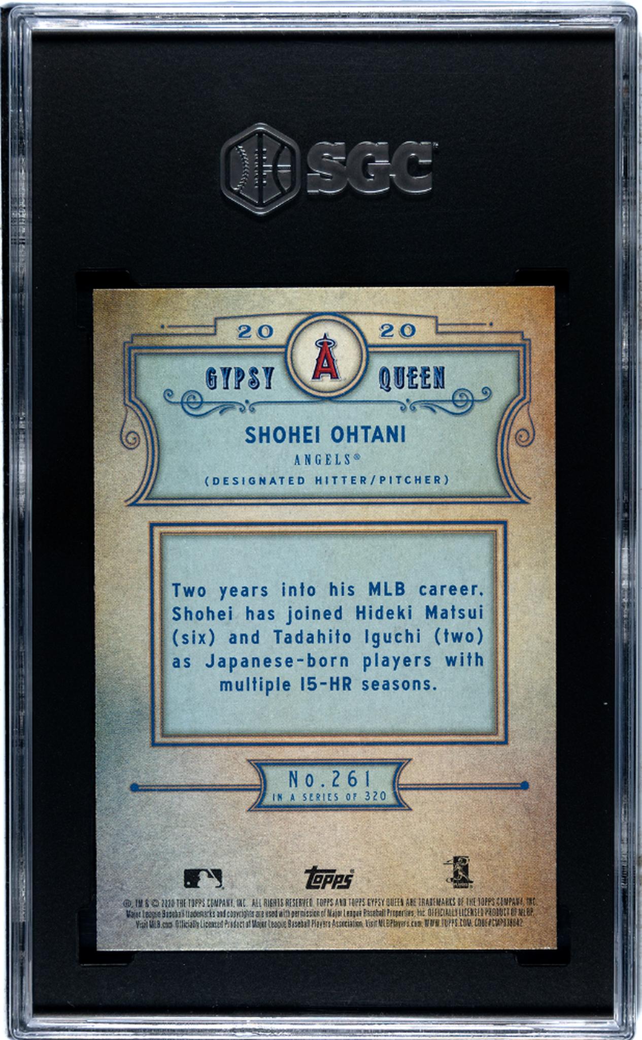 2020 Topps Gypsy Queen #261 Shohei Ohtani SGC 10