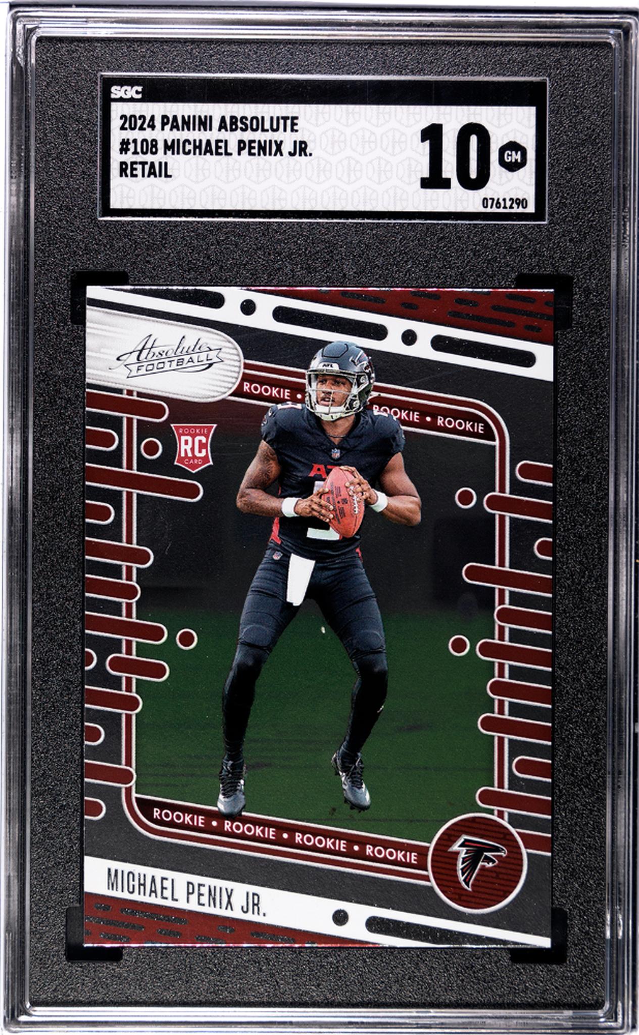 2024 Panini Absolute Football Michael Penix Jr. #108 RC SGC 10