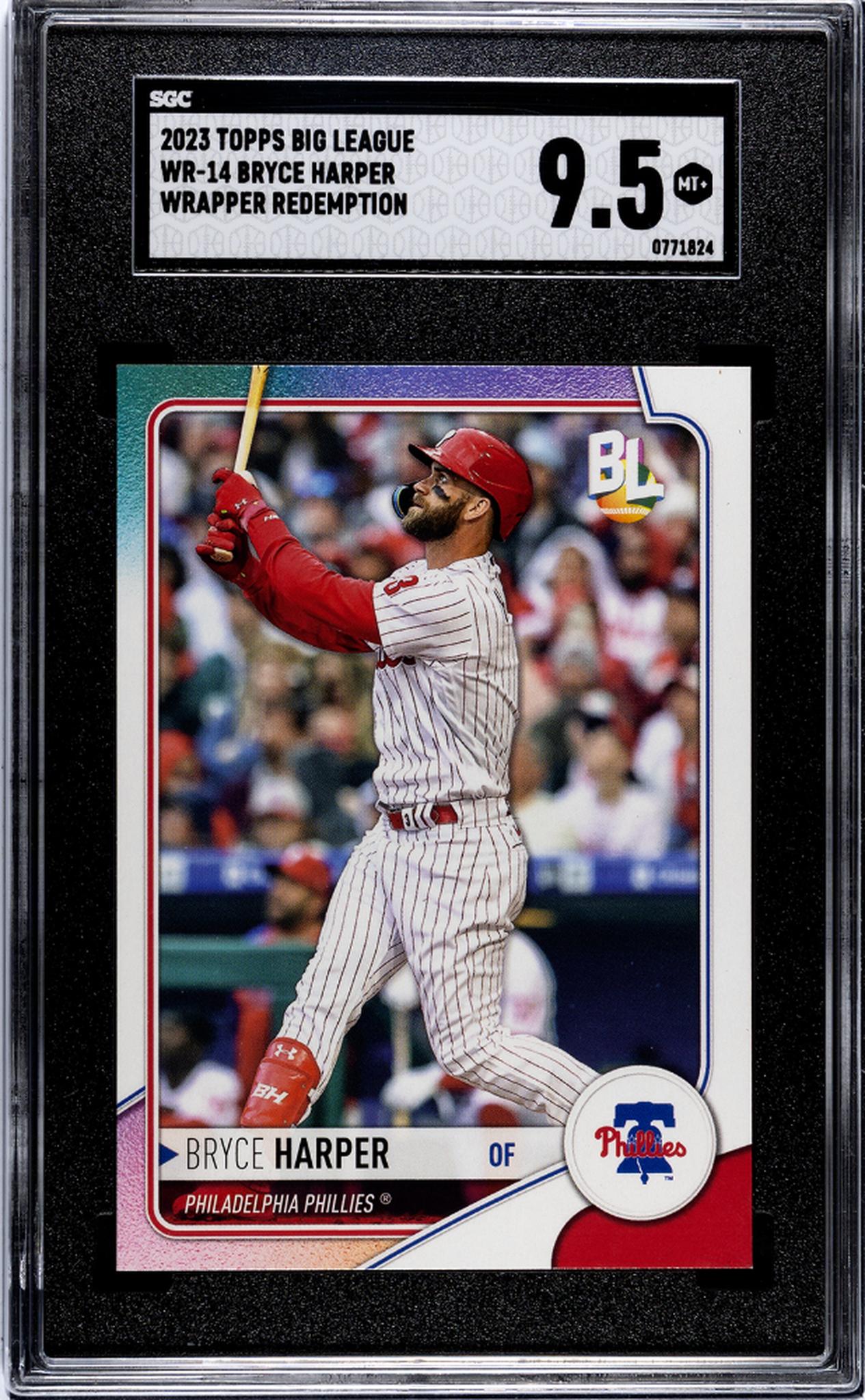 2023 Topps Big League Wrapper Redemption Bryce Harper #WR-14 SGC 9.5