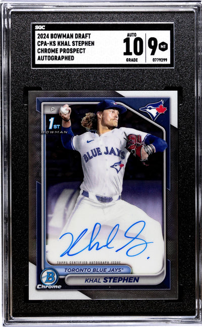 2024 Bowman Draft Khal Stephen #CPA-KS Chrome Prospect Auto SGC 9