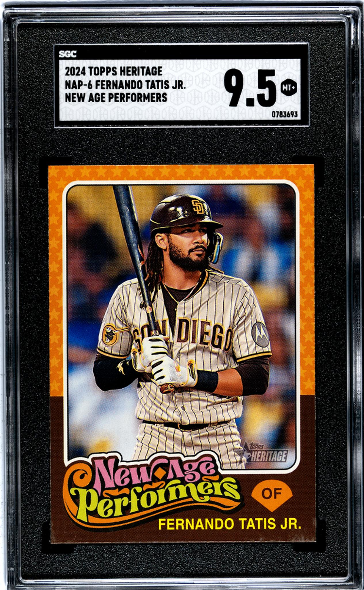 2024 Topps Heritage New Age Performers Fernando Tatis Jr. #NAP-6 SGC 9.5