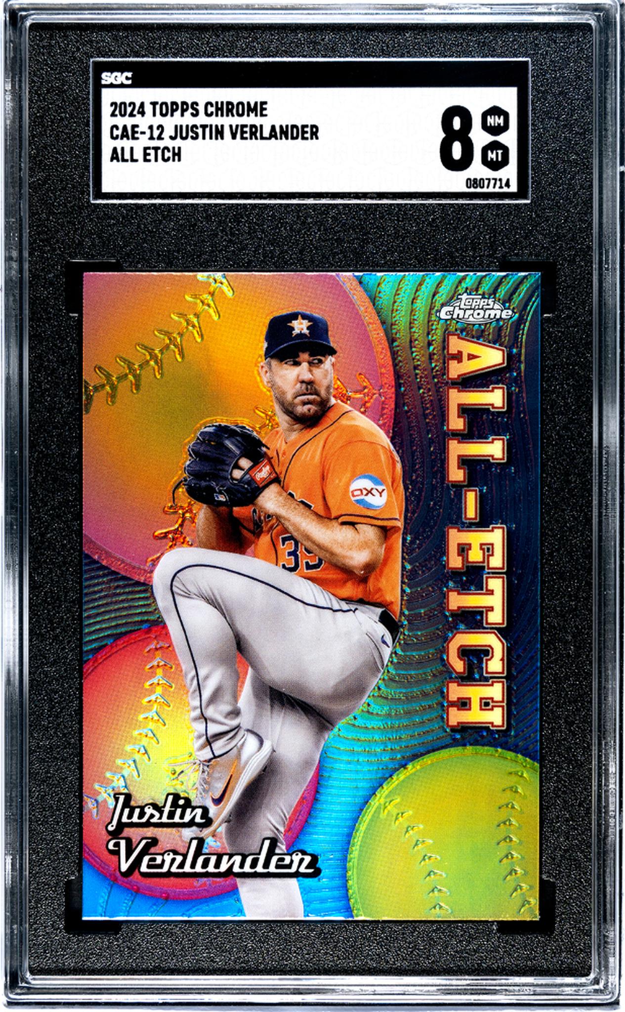 2024 Topps Chrome #CAE-12 Justin Verlander All Etch SGC 8