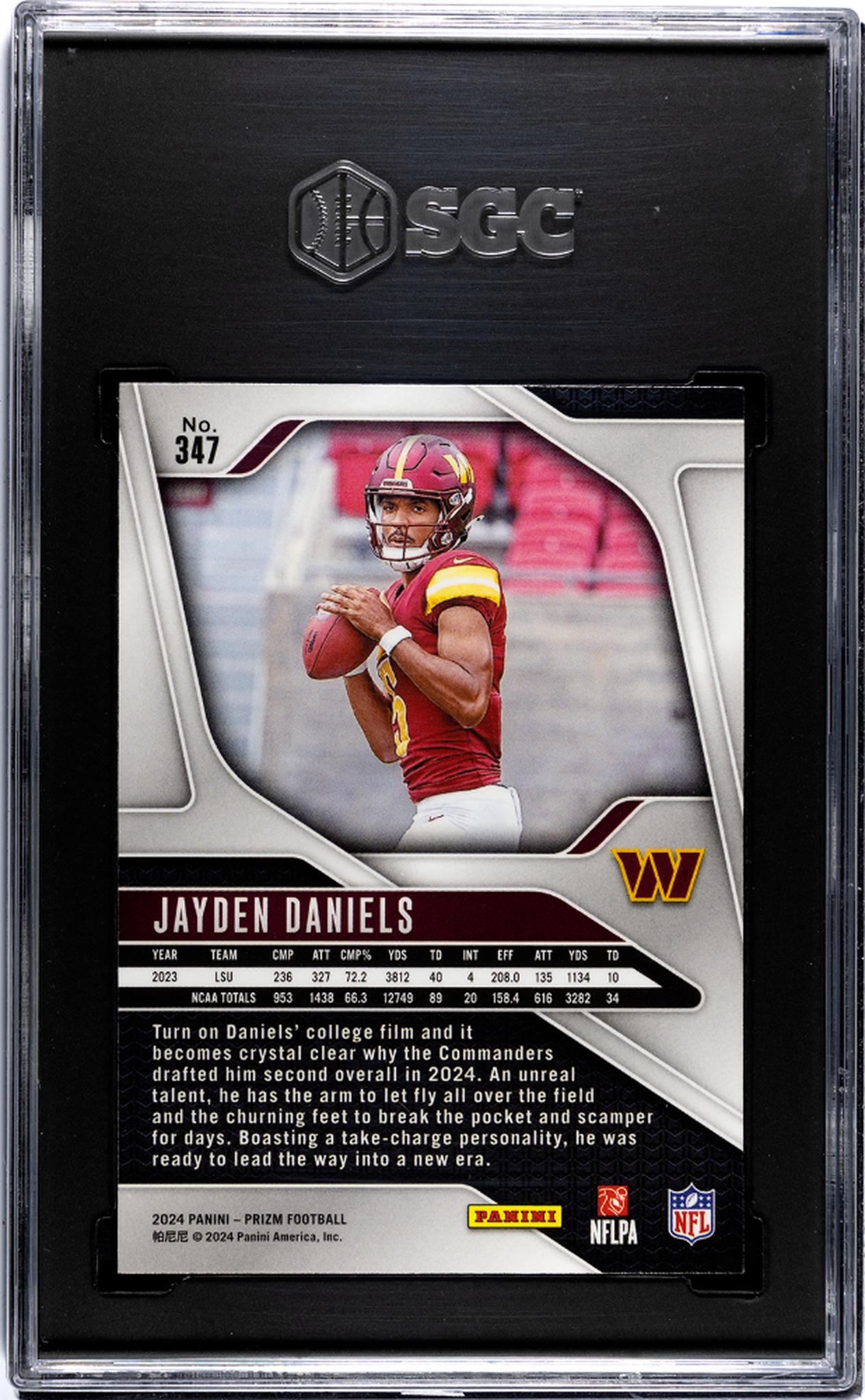 2024 Panini Prizm #347 Jayden Daniels SGC 9.5