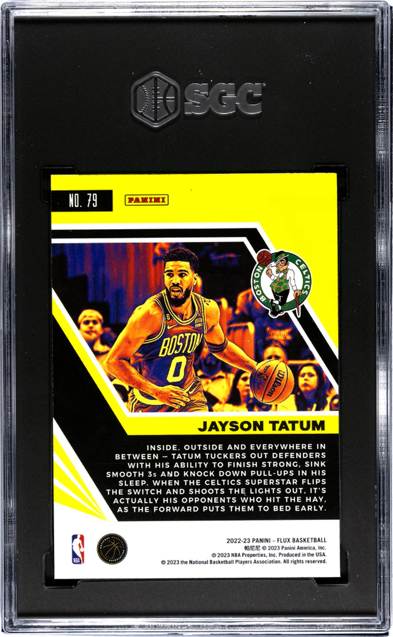 2022-23 Panini Flux #79 Jayson Tatum SGC 10