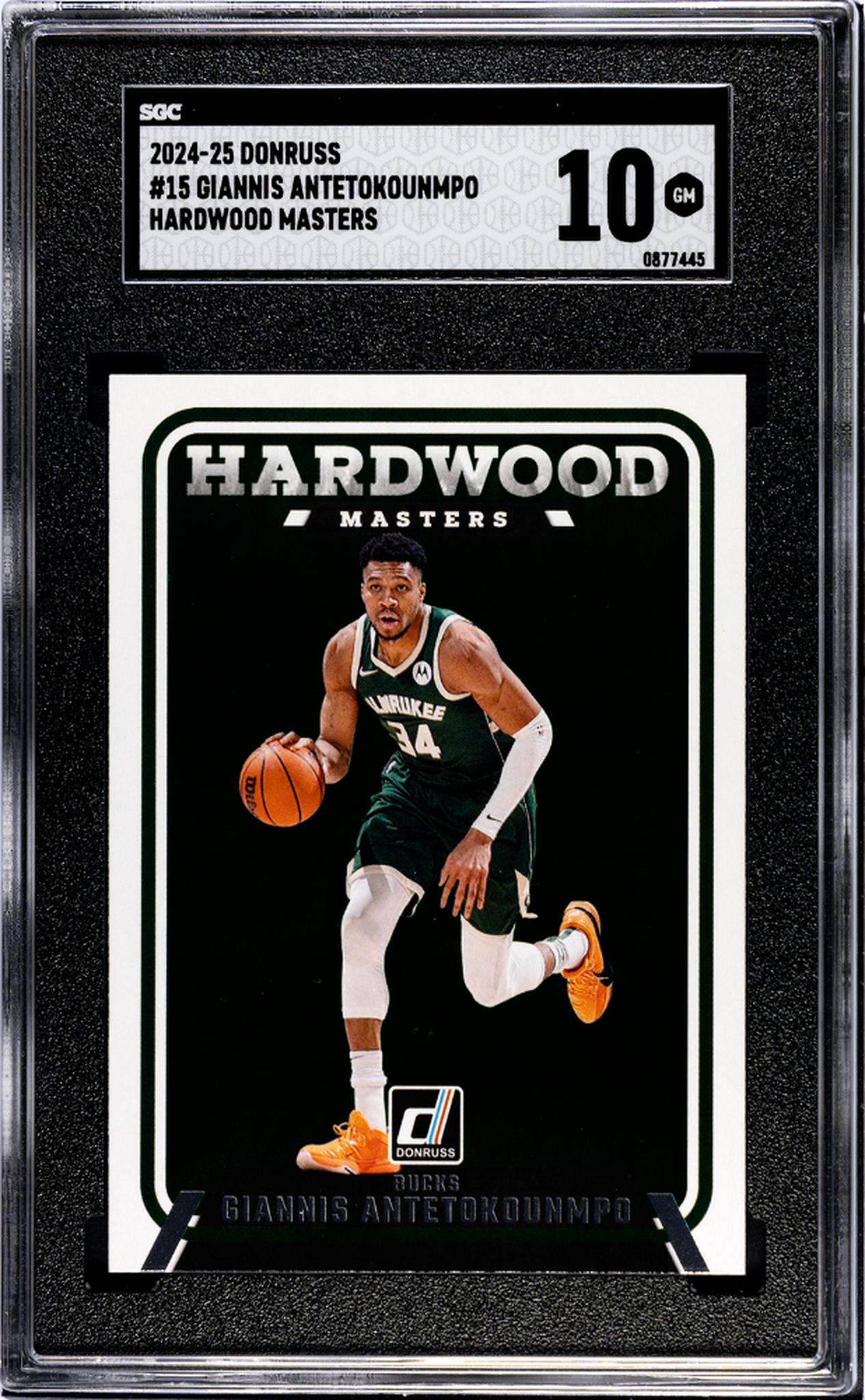 2024-25 Panini Donruss Hardwood Masters Giannis Antetokounmpo #15 SGC 10