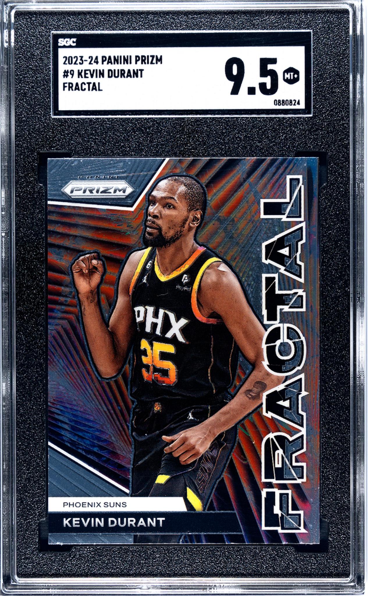 2023 Panini Prizm Fractal Kevin Durant #9 SGC 9.5