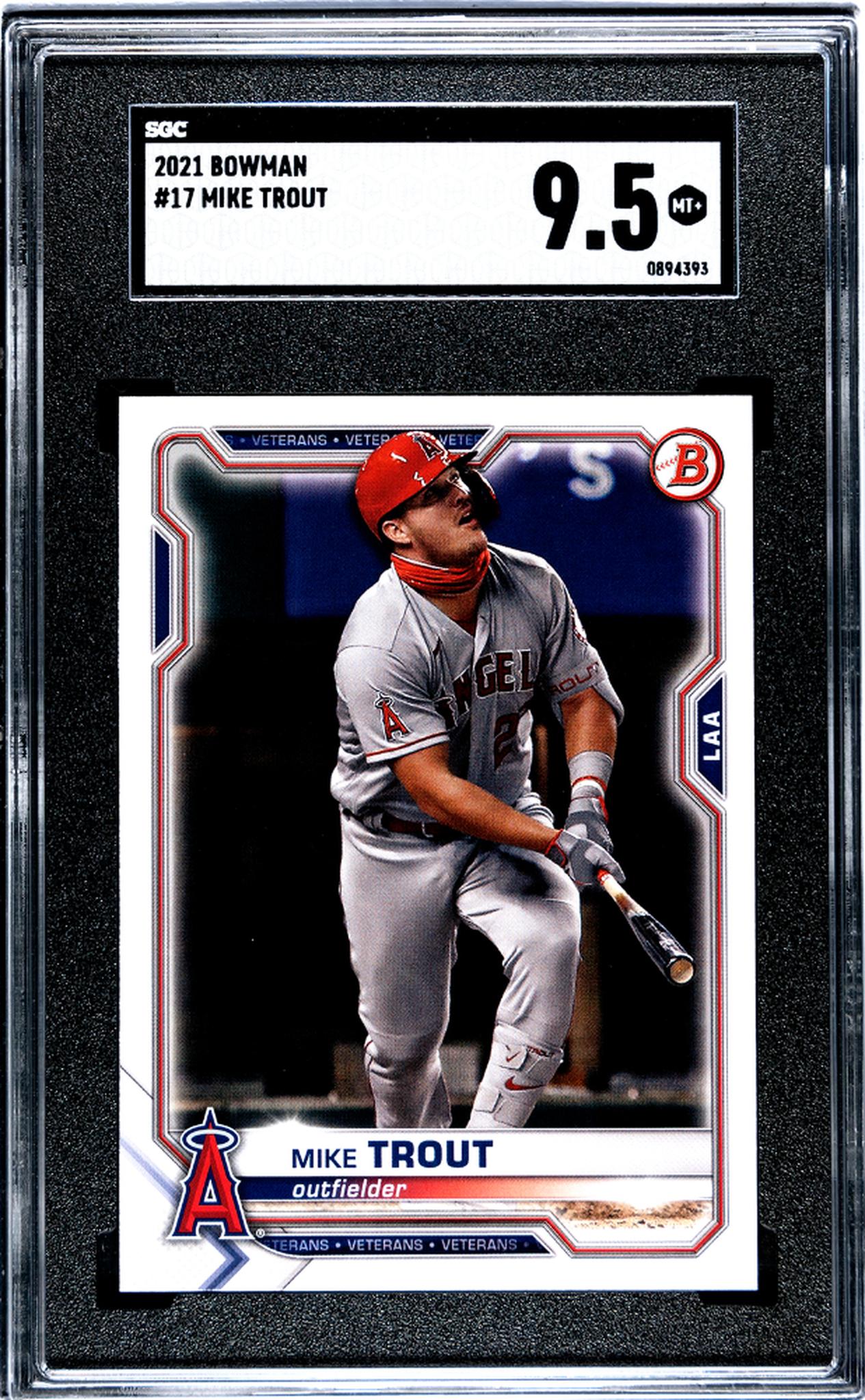 2021 Bowman Mike Trout #17 SGC 9.5