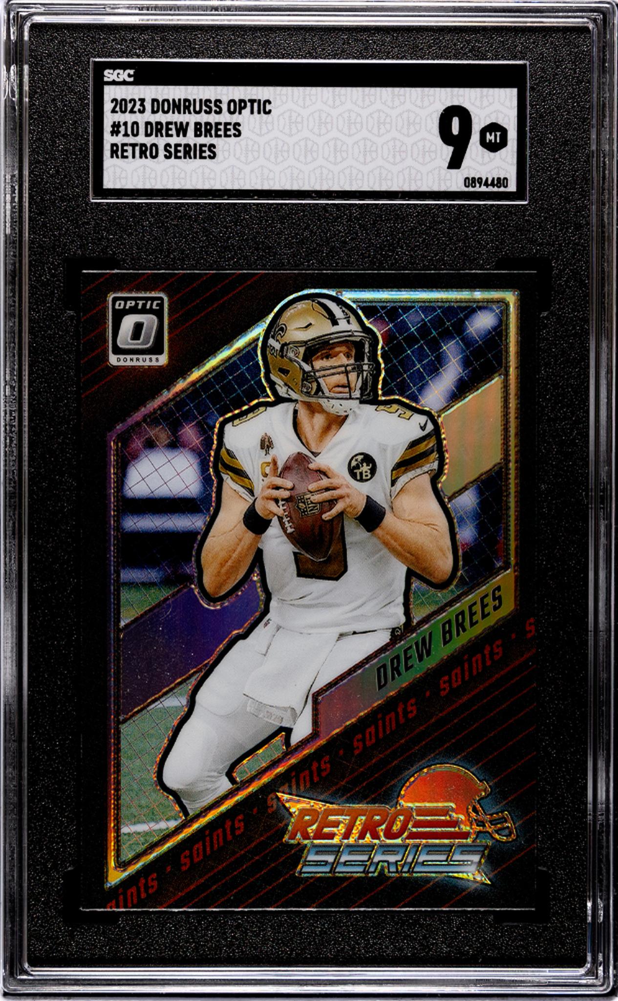 2023 Panini Donruss Optic #10 Drew Brees Prizm  SGC 9