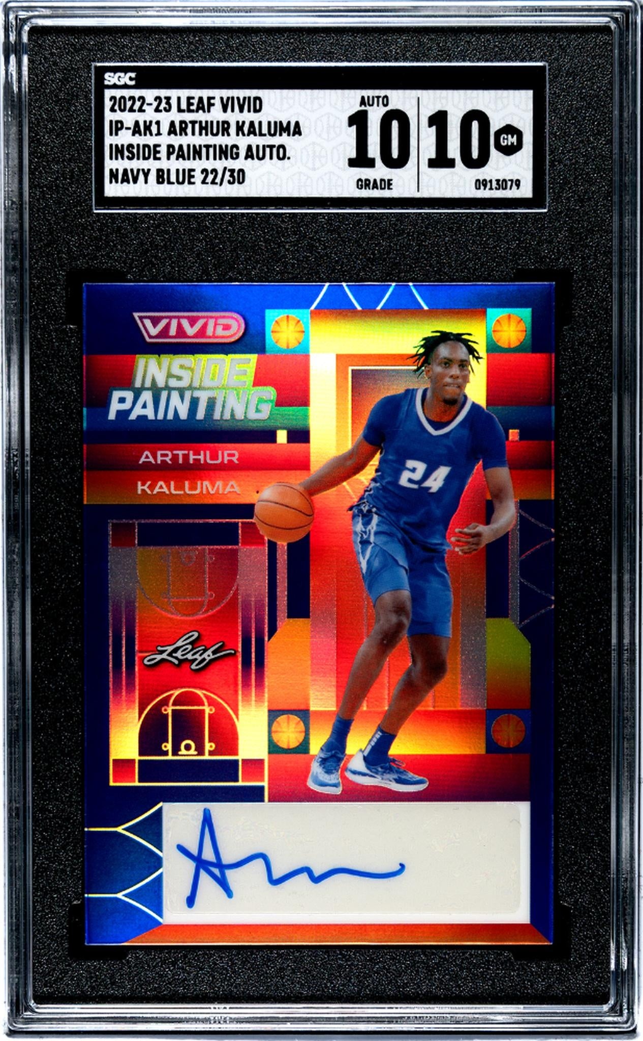 2022 Vivid #IP-AK1 Arthur Kaluma Inside Painting /30 SGC 10