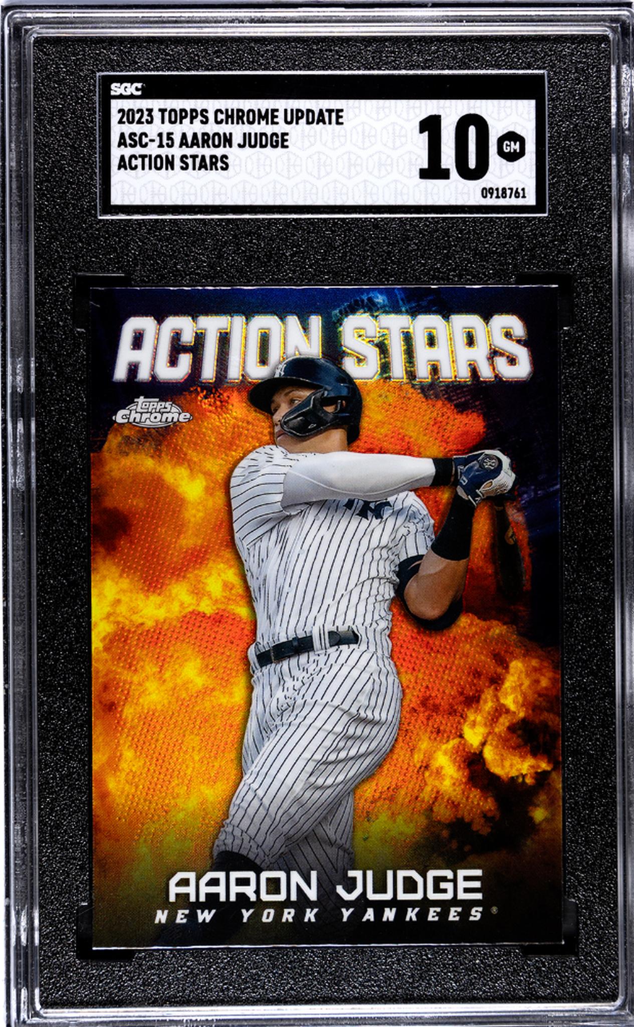 2023 Topps Chrome Update Action Stars Aaron Judge #ASC-15 SGC 10