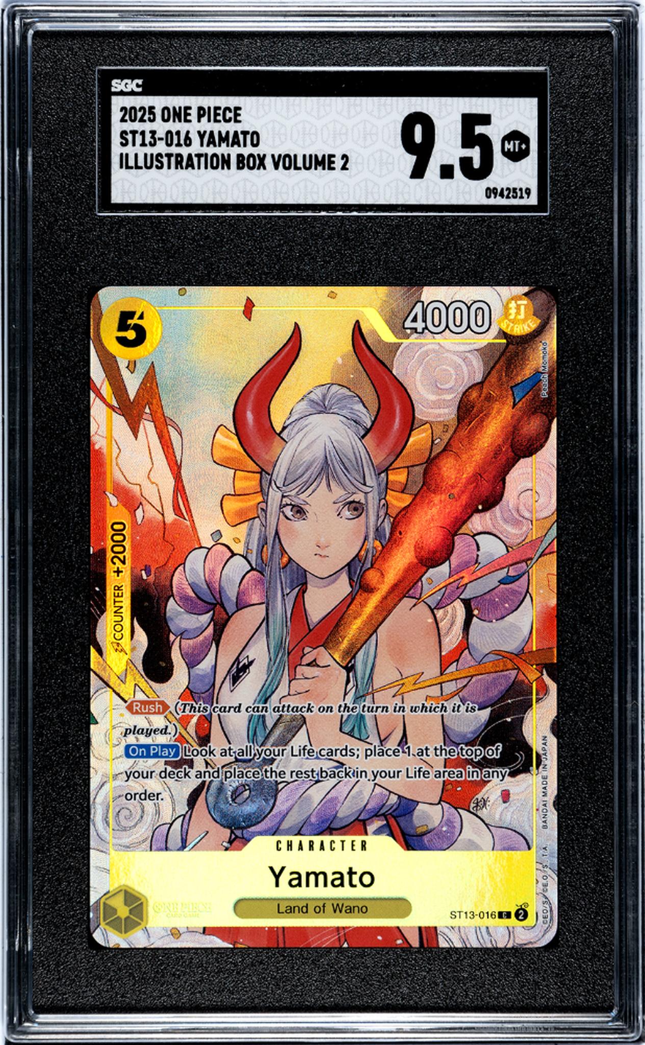 2025 One Piece Illustration Box Volume 2 #ST13-016 Yamato SGC 9.5