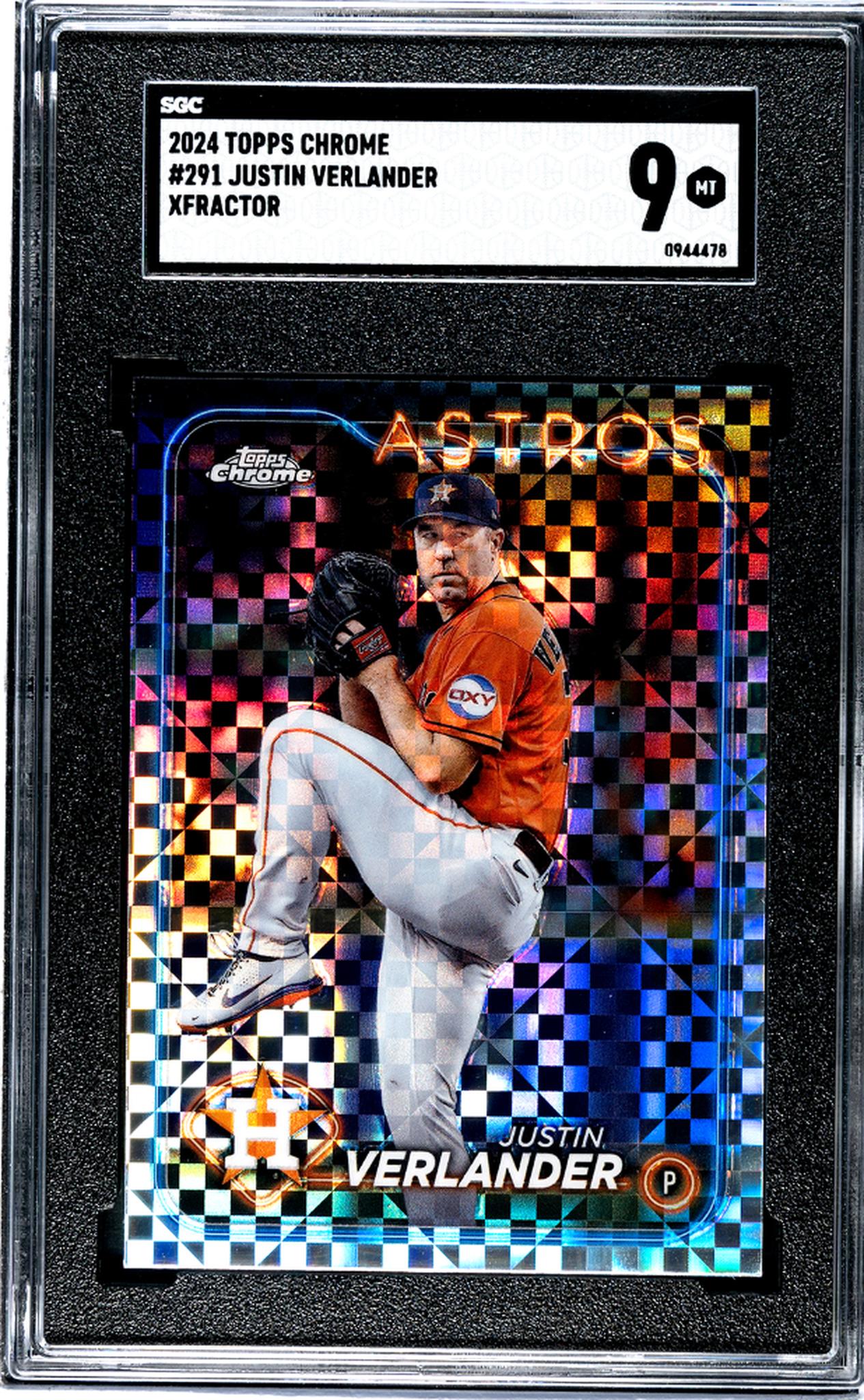 2024 Topps Chrome #291 Justin Verlander SGC 9