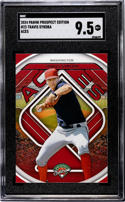 2024 Panini Prospect Edition Travis Sykora #23 Aces SGC 9.5