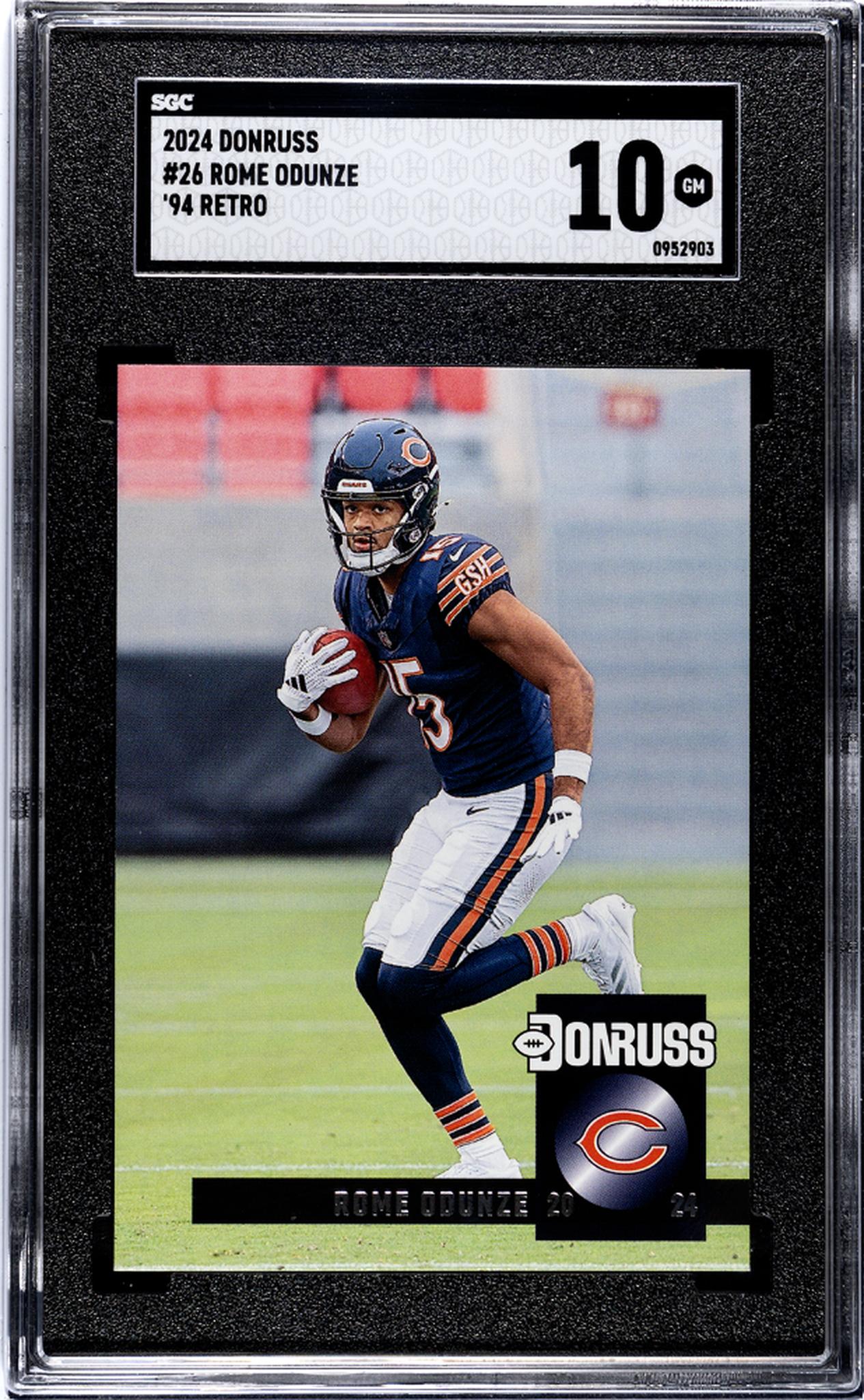 2024 Panini Donruss '94 Retro Rome Odunze #26 SGC 10