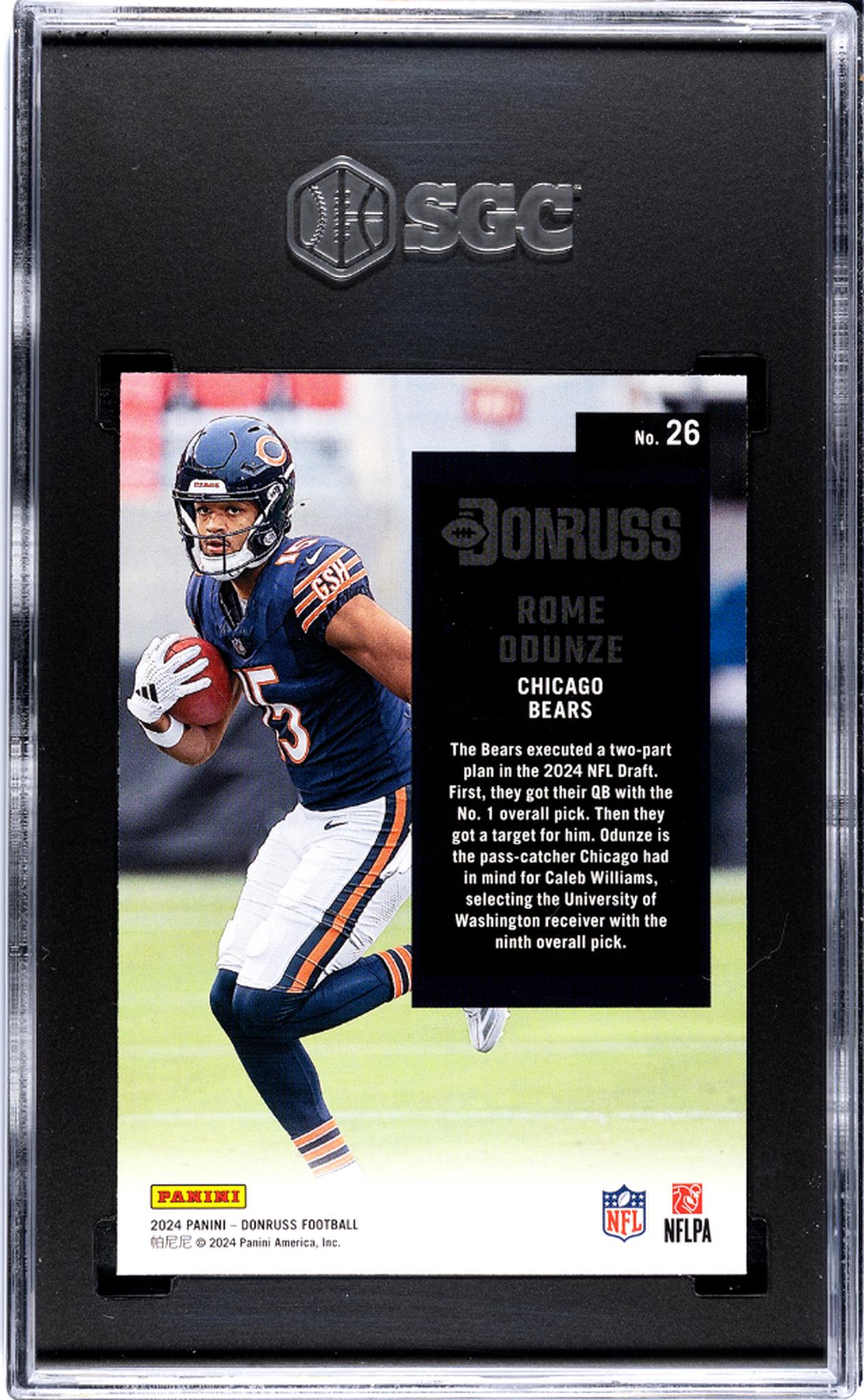 2024 Panini Donruss '94 Retro Rome Odunze #26 SGC 10