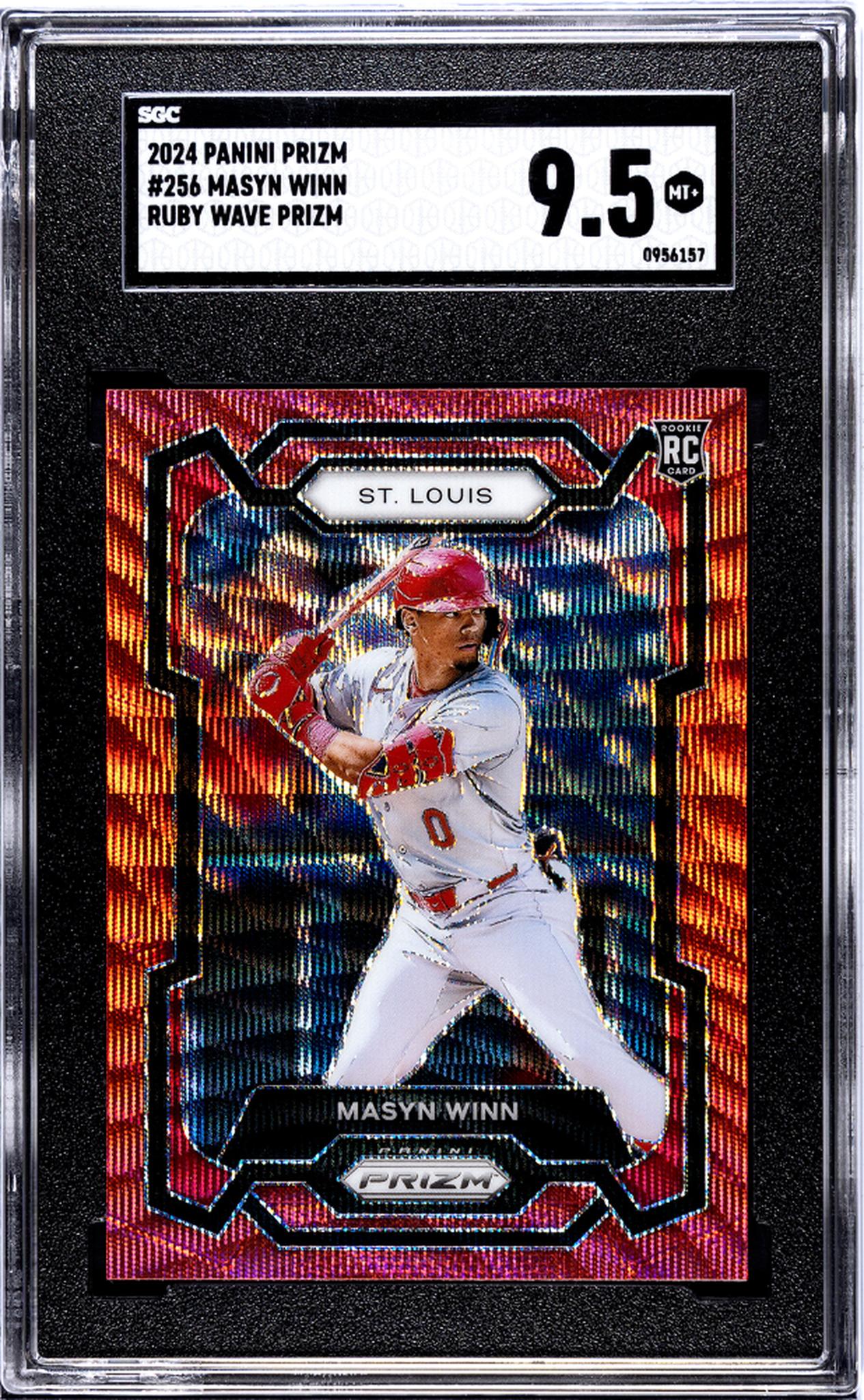 2024 Panini Prizm #256 Masyn Winn Ruby Wave Prizm SGC 9.5