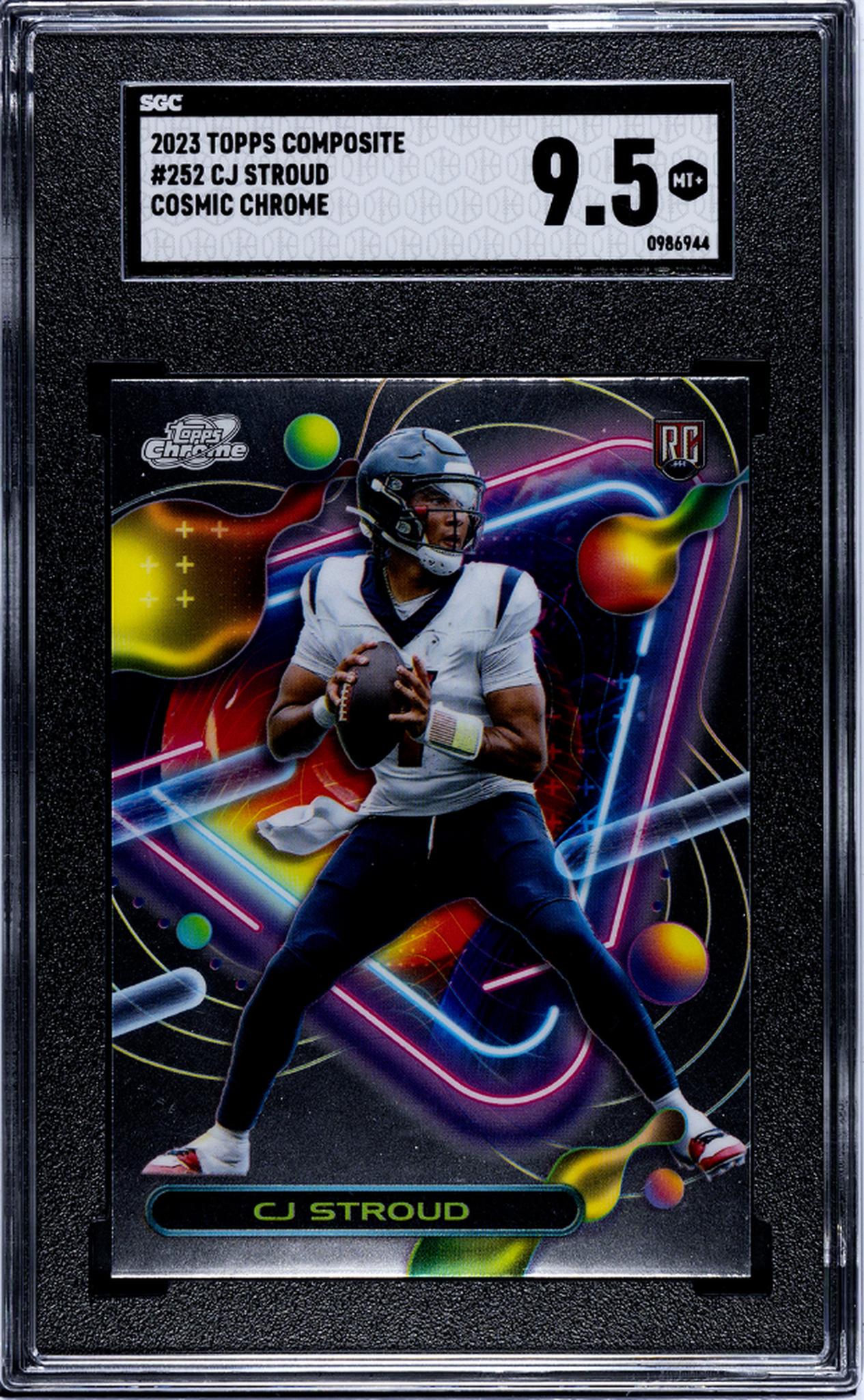 2023 Topps Composite #252 Cj Stroud Cosmic Chrome SGC 9.5
