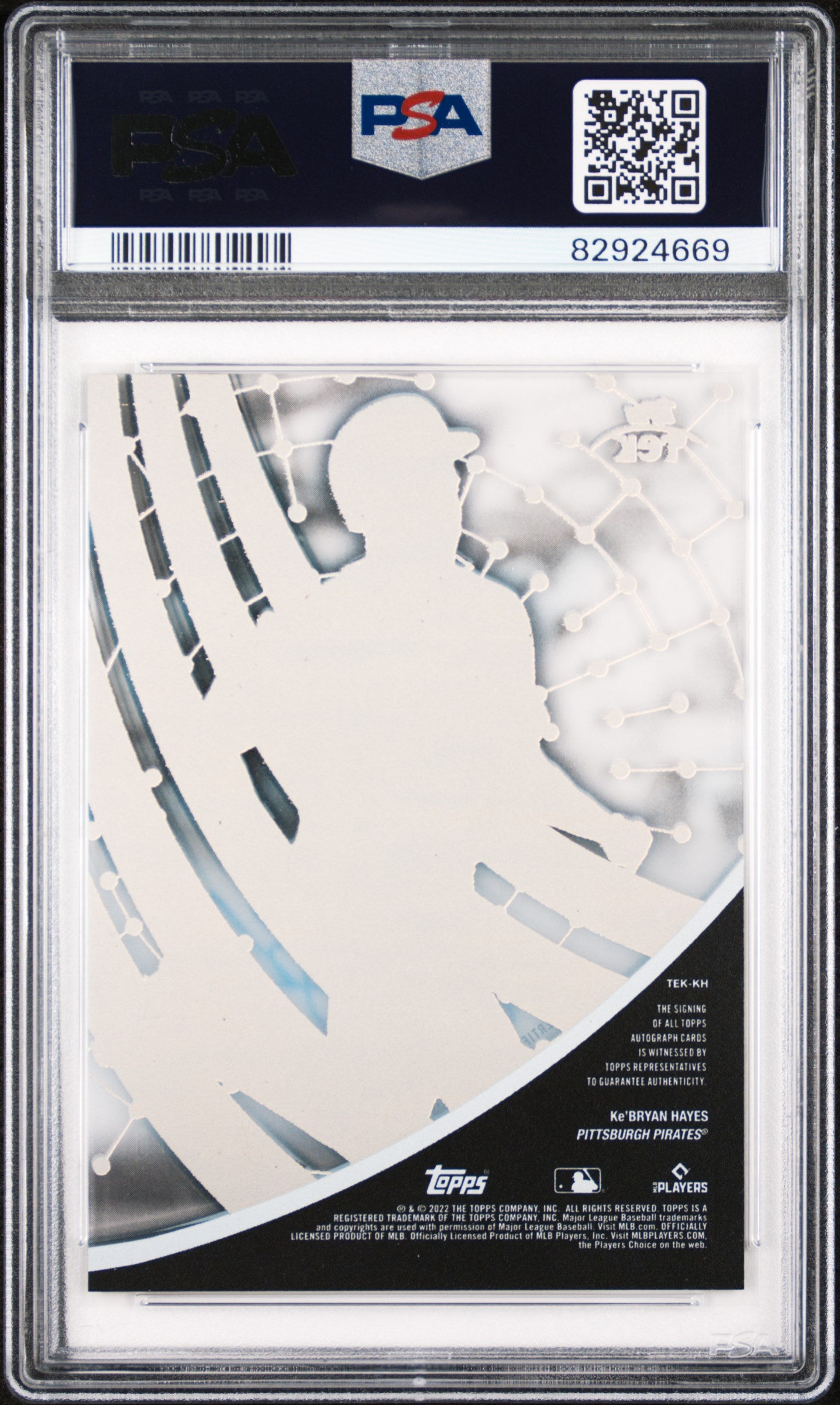 2022 Topps Tek Gold Ke'Bryan Hayes #KH Auto /50 PSA 9