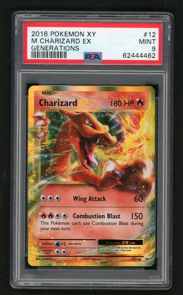 2016 Pokemon XY Generations M Charizard Ex #12 PSA 9