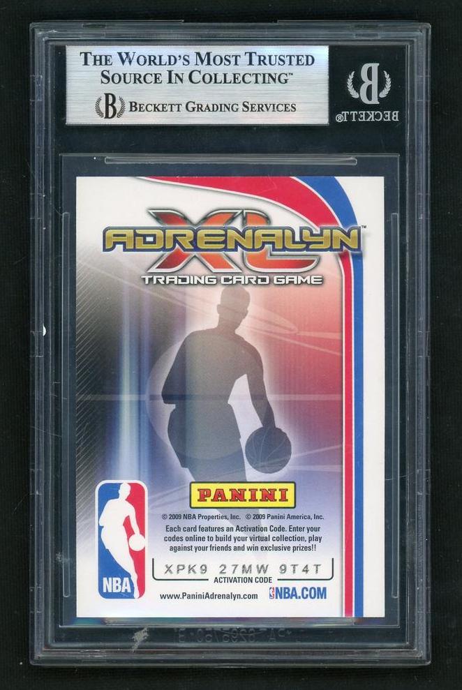 2009 Panini Adrenalyn XL Stephen Curry Rookie Beckett 9 Mint Warriors